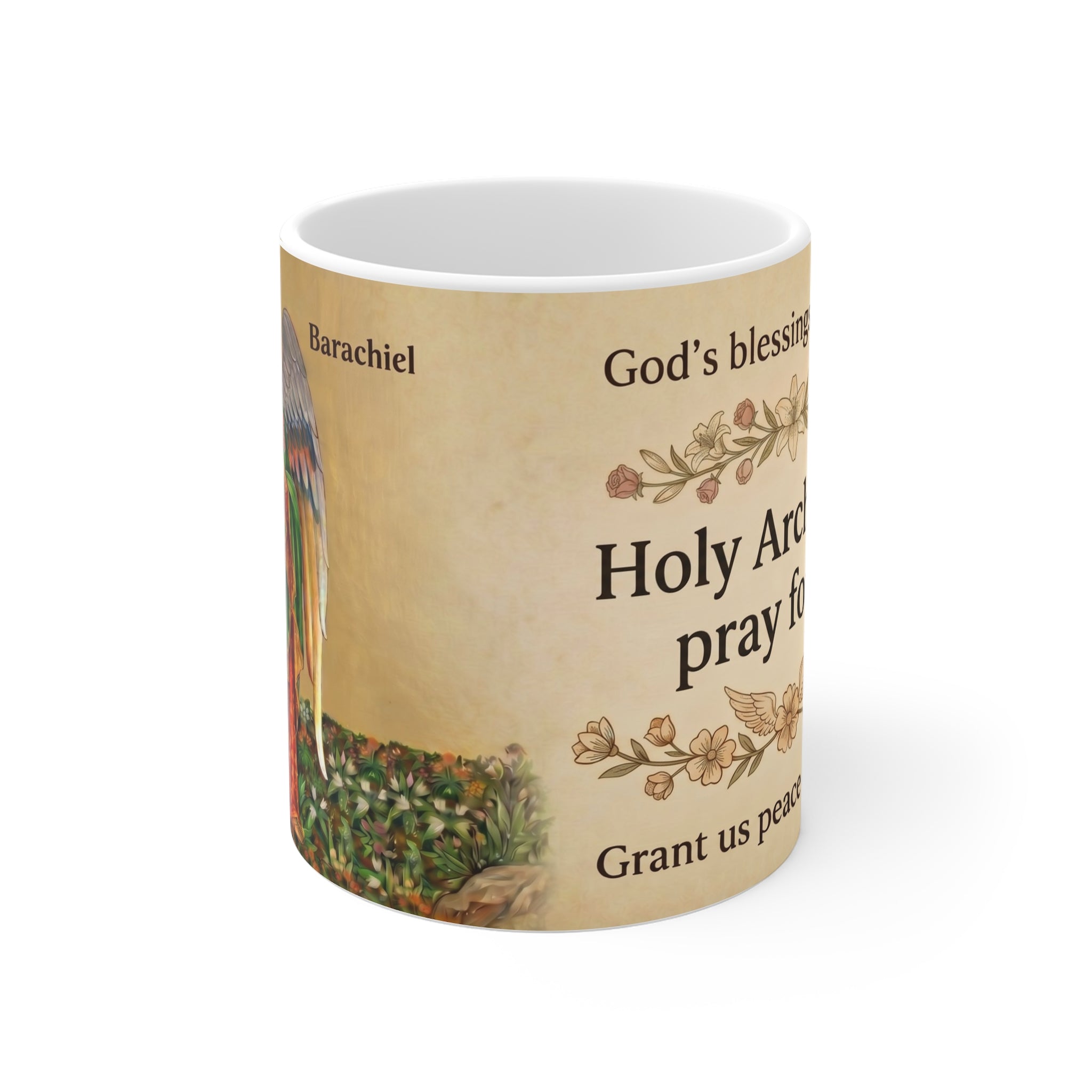Archangel Barachiel Orthodox Christian Coffee Mug — Orthodox Mug Gift