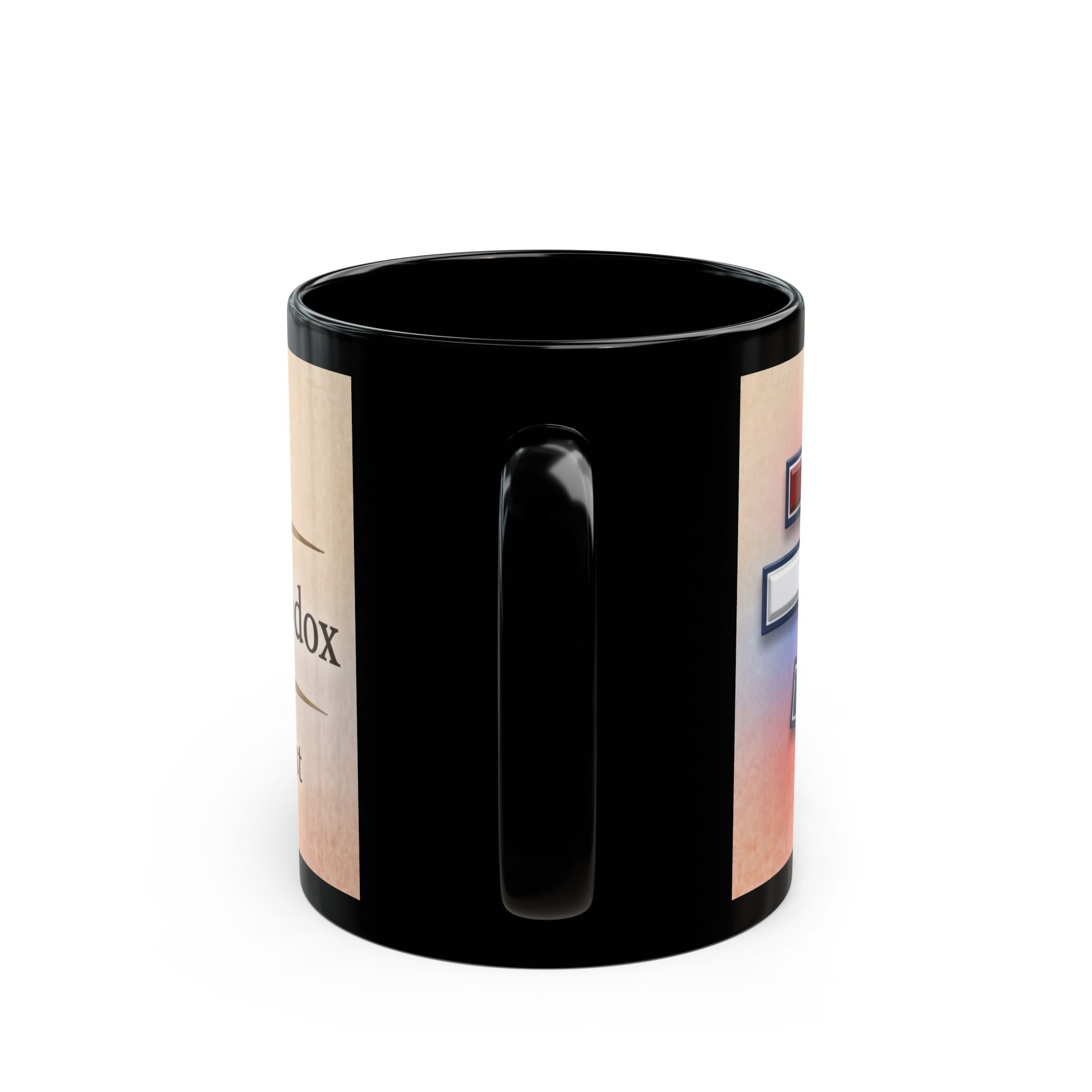 American Orthodox Christian Black Coffee Mug — Orthodox Faith Gift