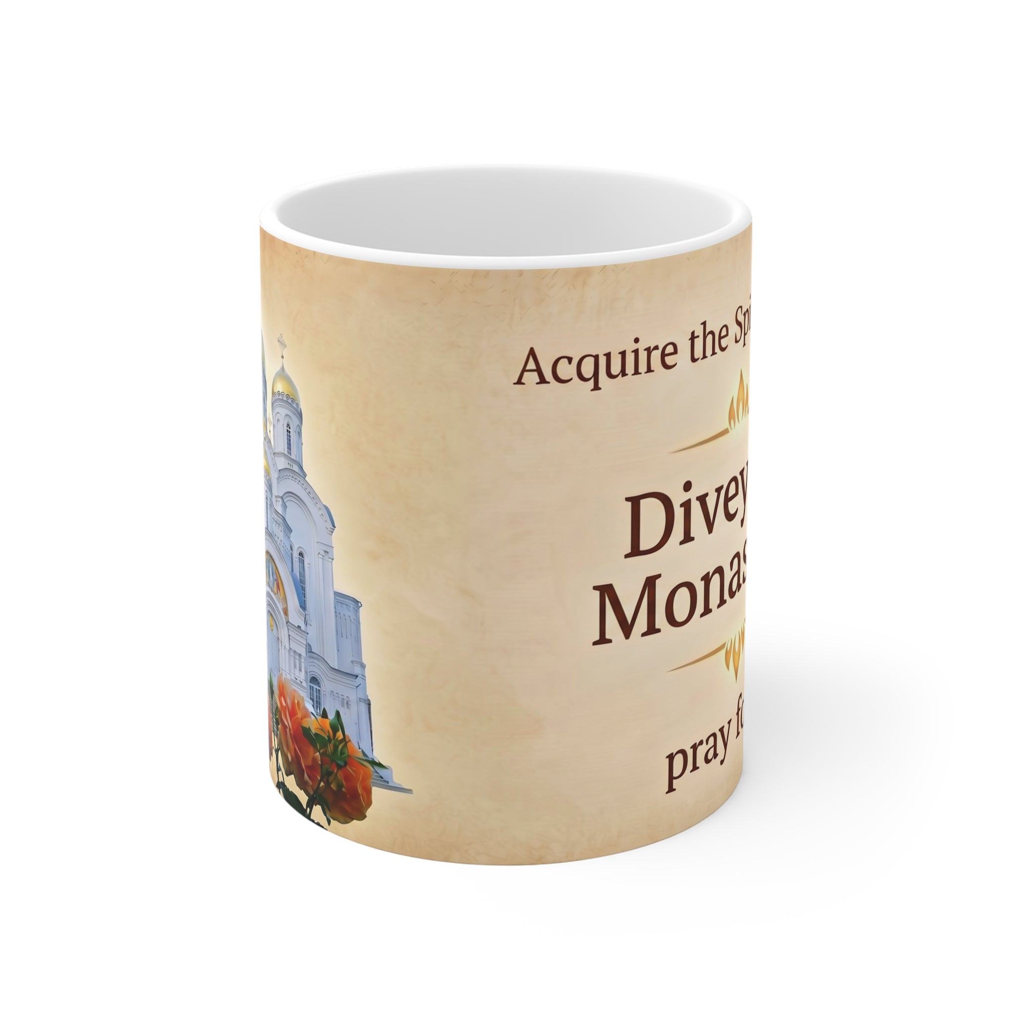 Saint Seraphim of Diveyevo Monastery White Coffee Mug