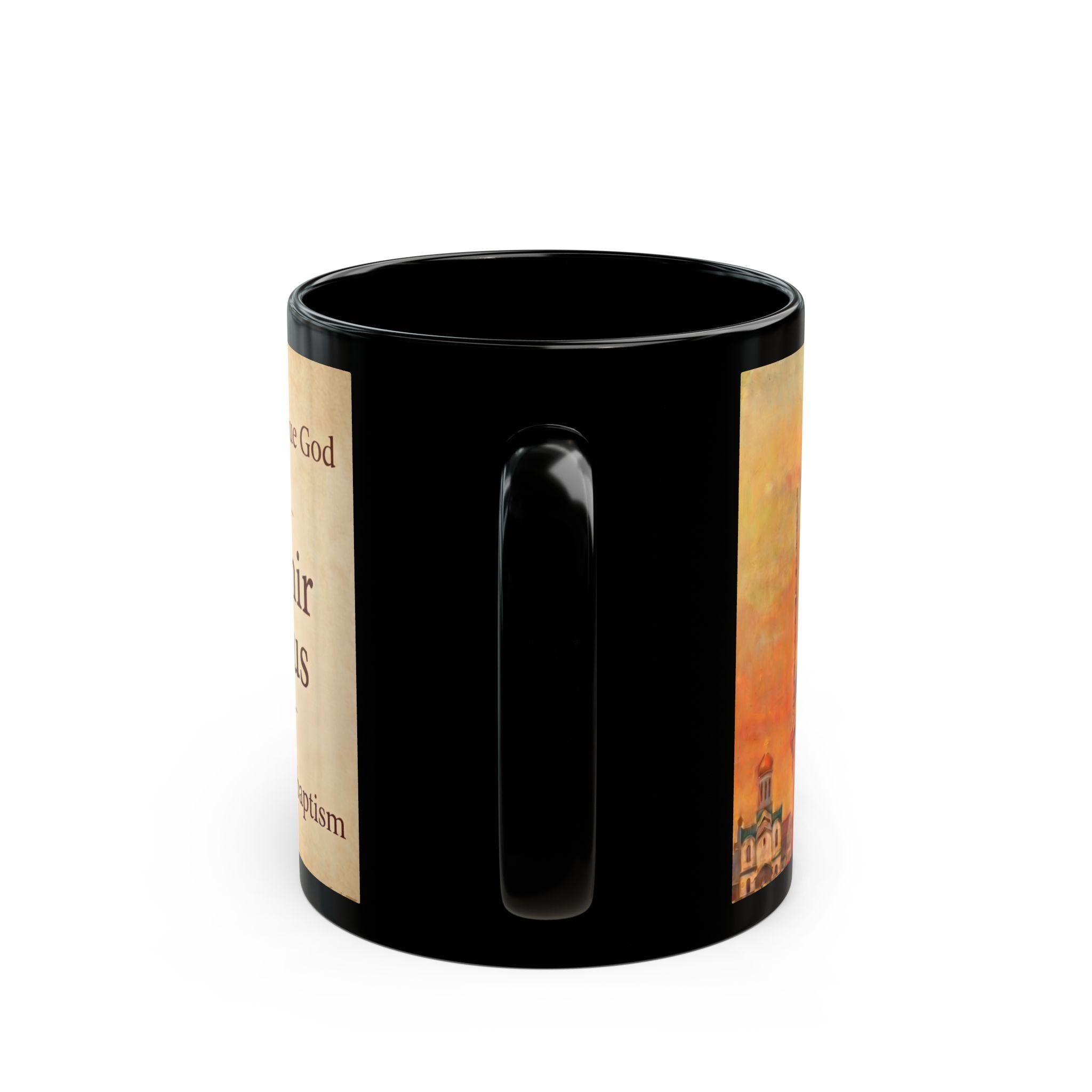 Saint Vladimir the Great Orthodox Christian Black Coffee Mug — Orthodox Faith Gift