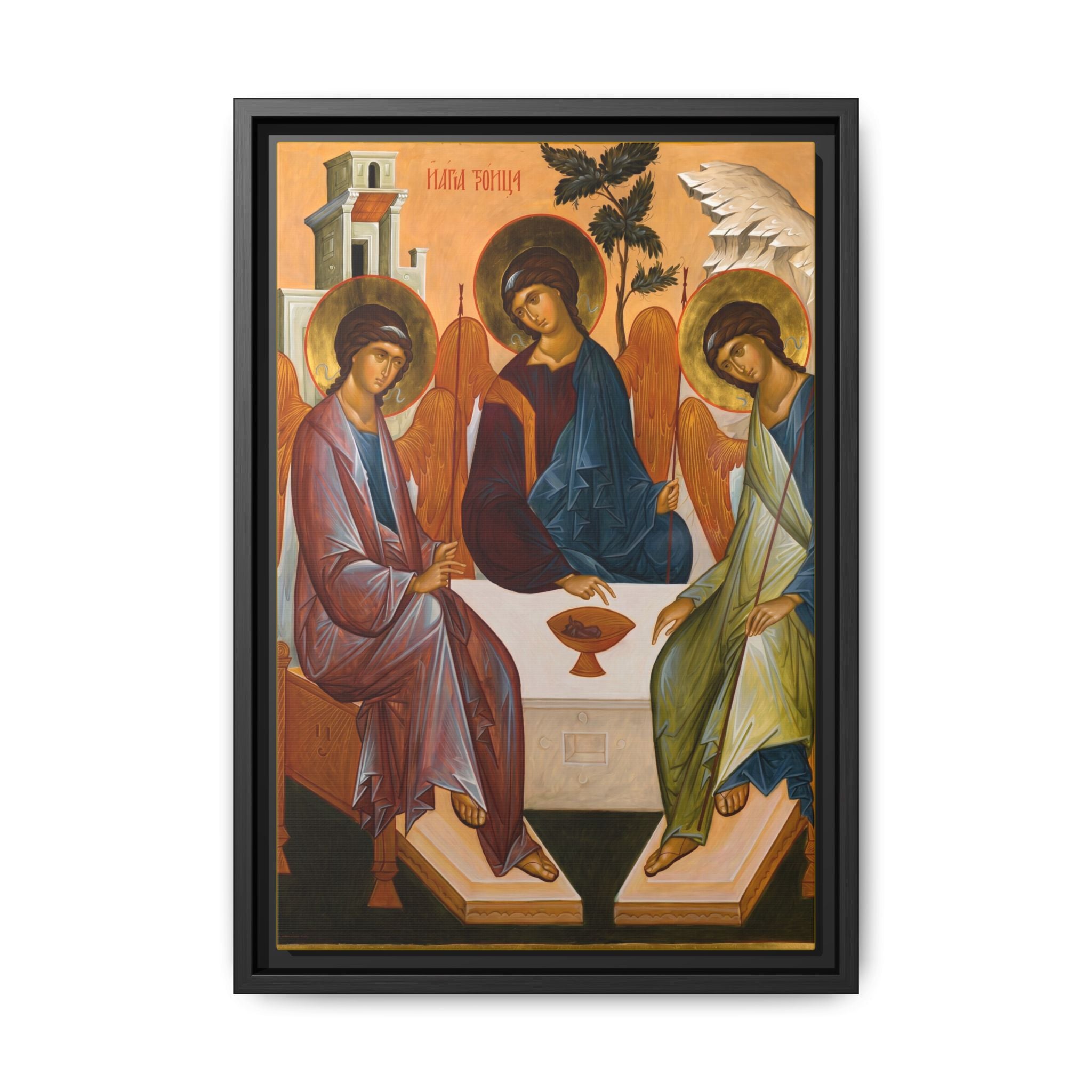 The Holy Trinity Rublev Framed Canvas Icon