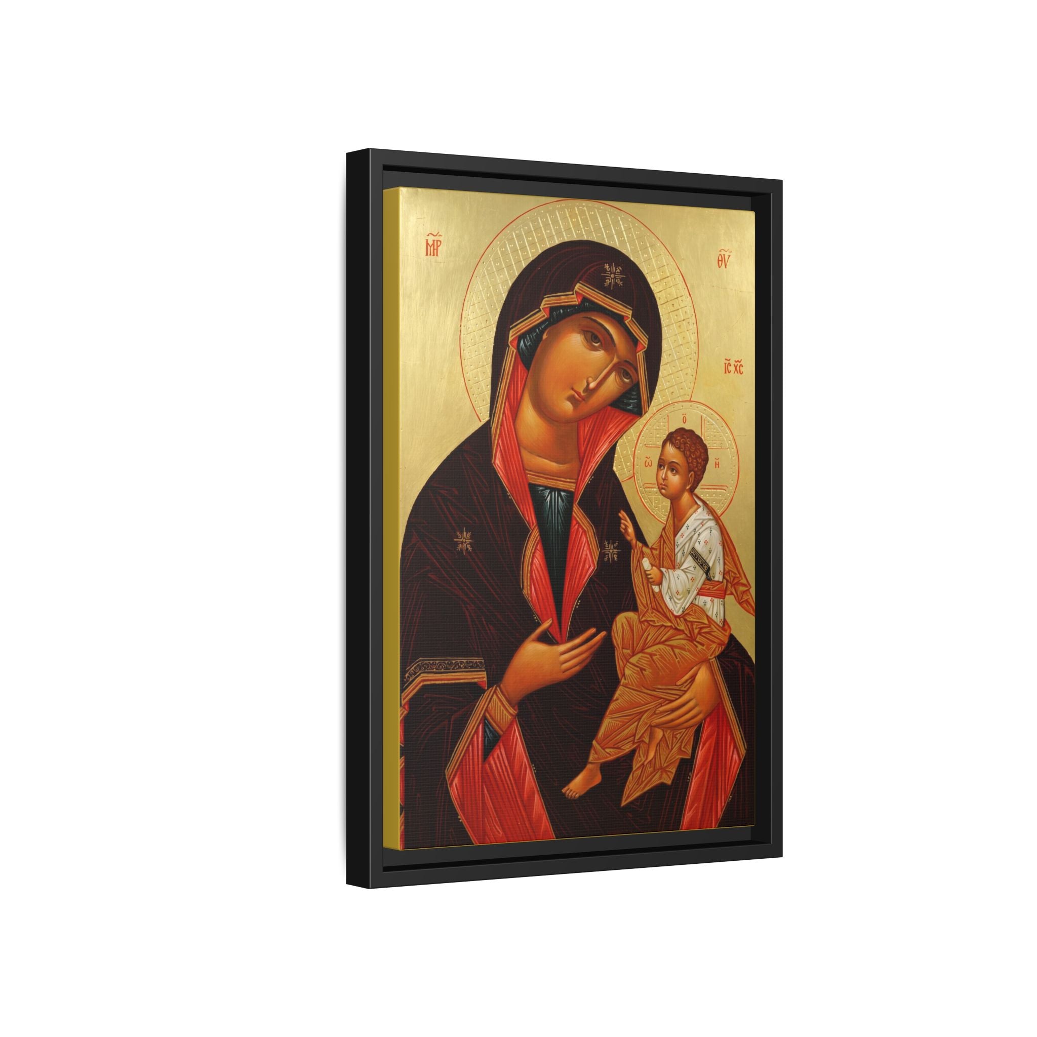 Theotokos of Tikhvin Framed Canvas Icon