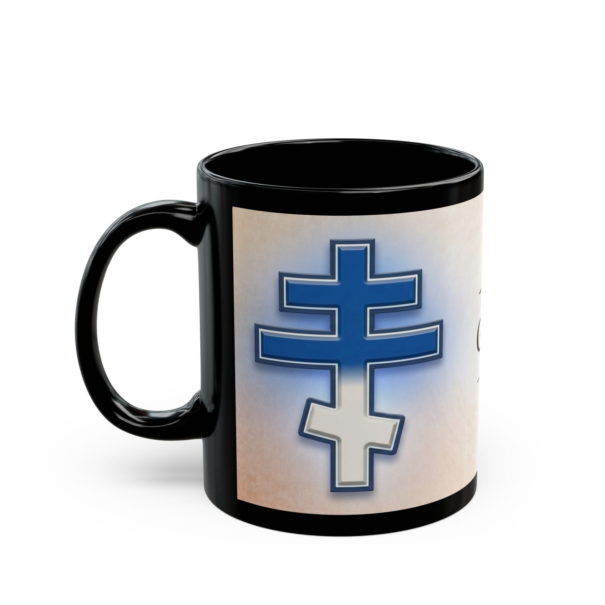 Greek Orthodox Christian Black Coffee Mug — Orthodox Christian Gift