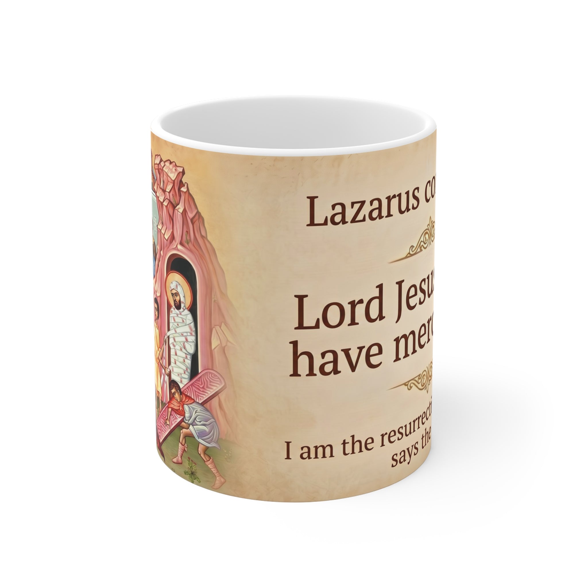 The Raising of Lazarus White Coffee Mug