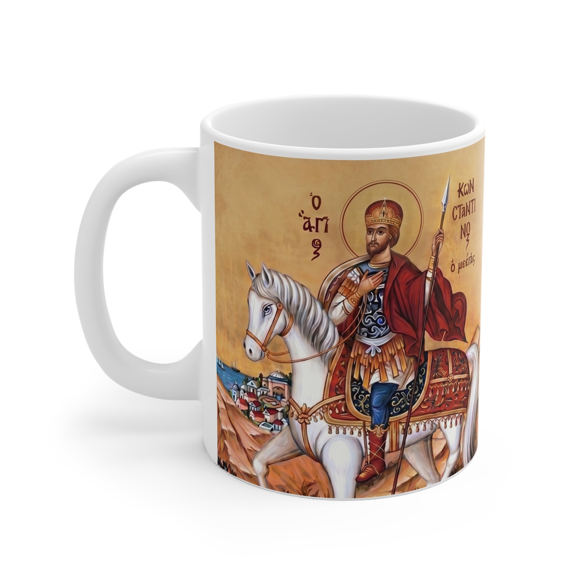 Saint Constantine the Great Orthodox Christian Coffee Mug — Orthodox Christian Gift