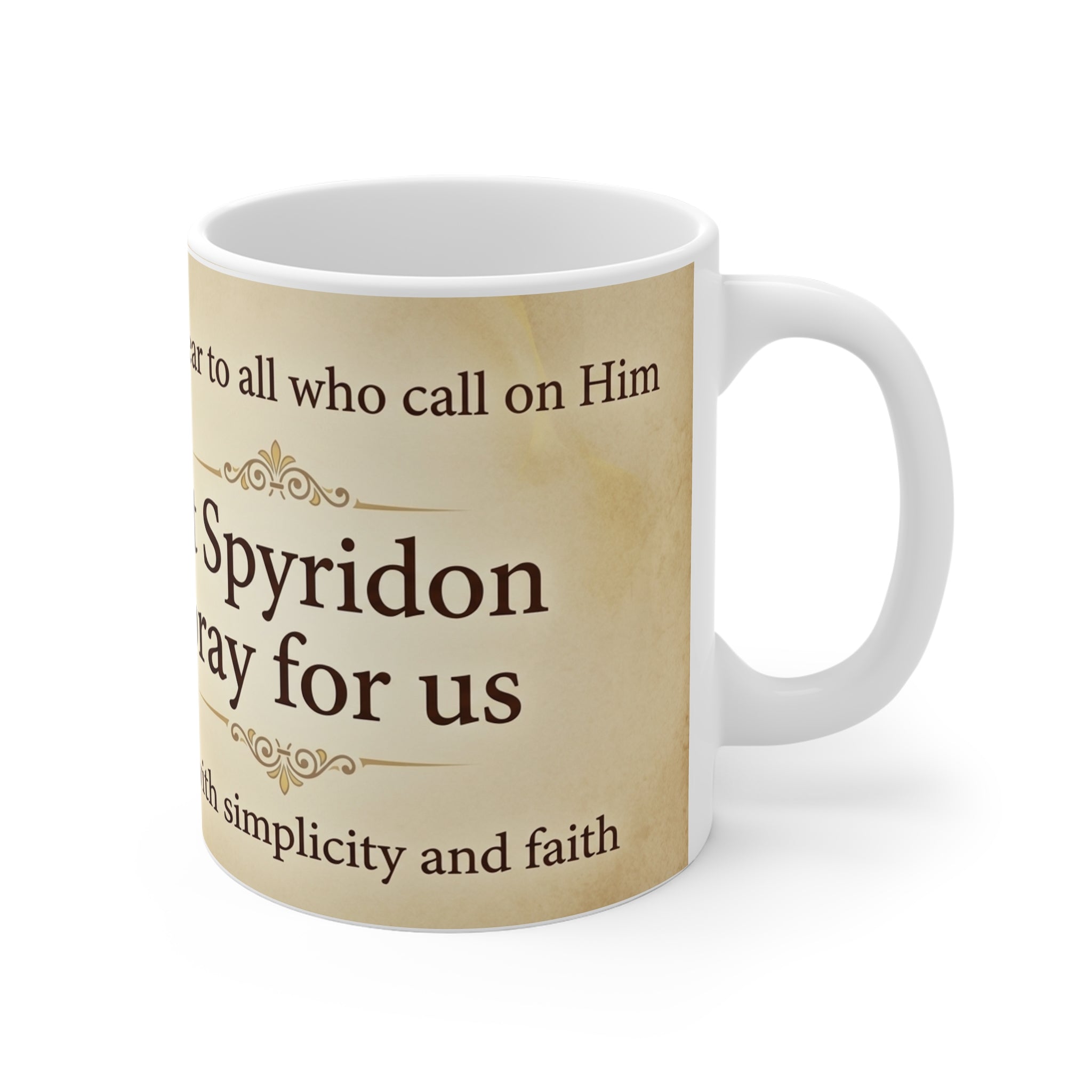 Saint Spyridon of Trimythous Orthodox Christian Coffee Mug — Orthodox Christian Mug