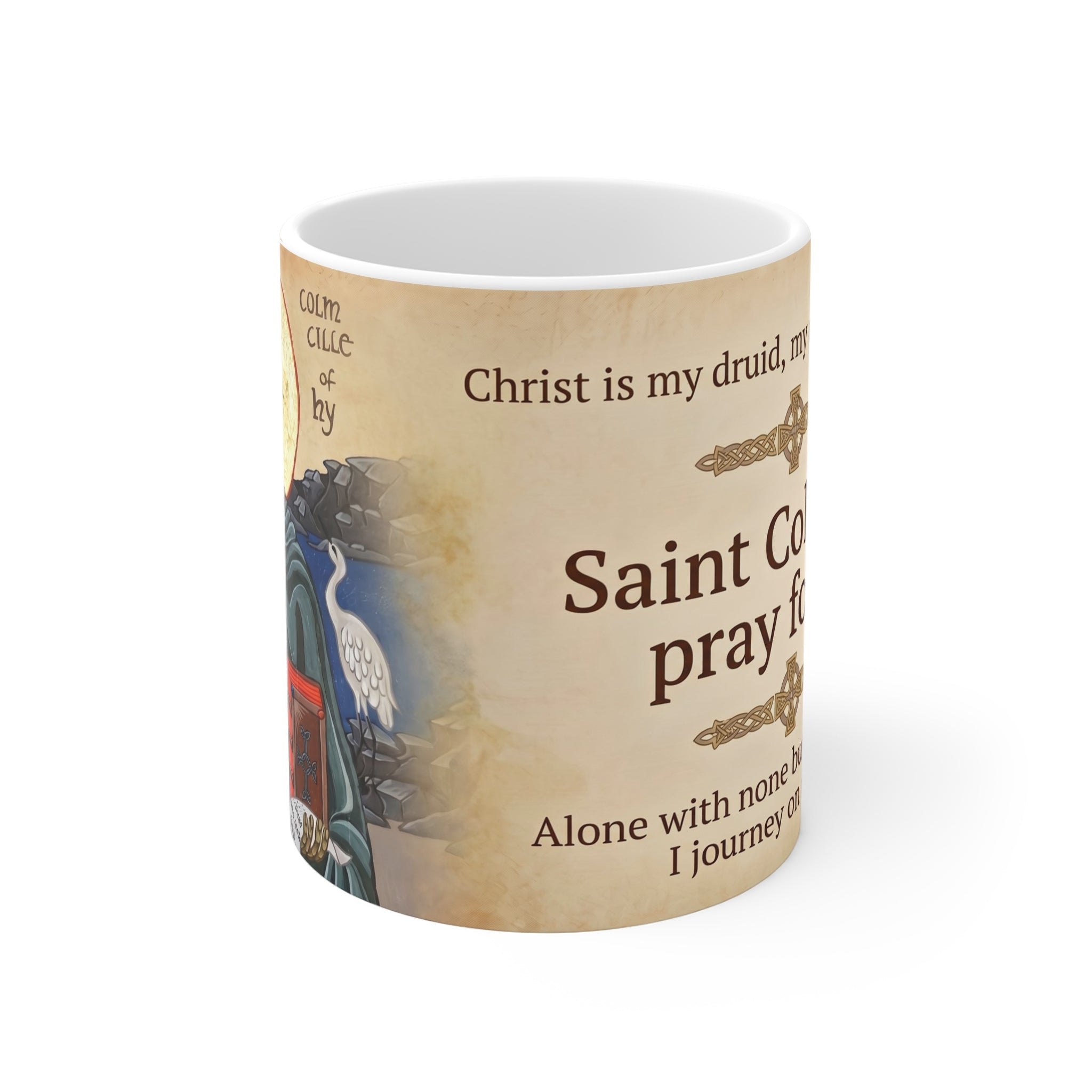 Saint Columba of Iona White Coffee Mug