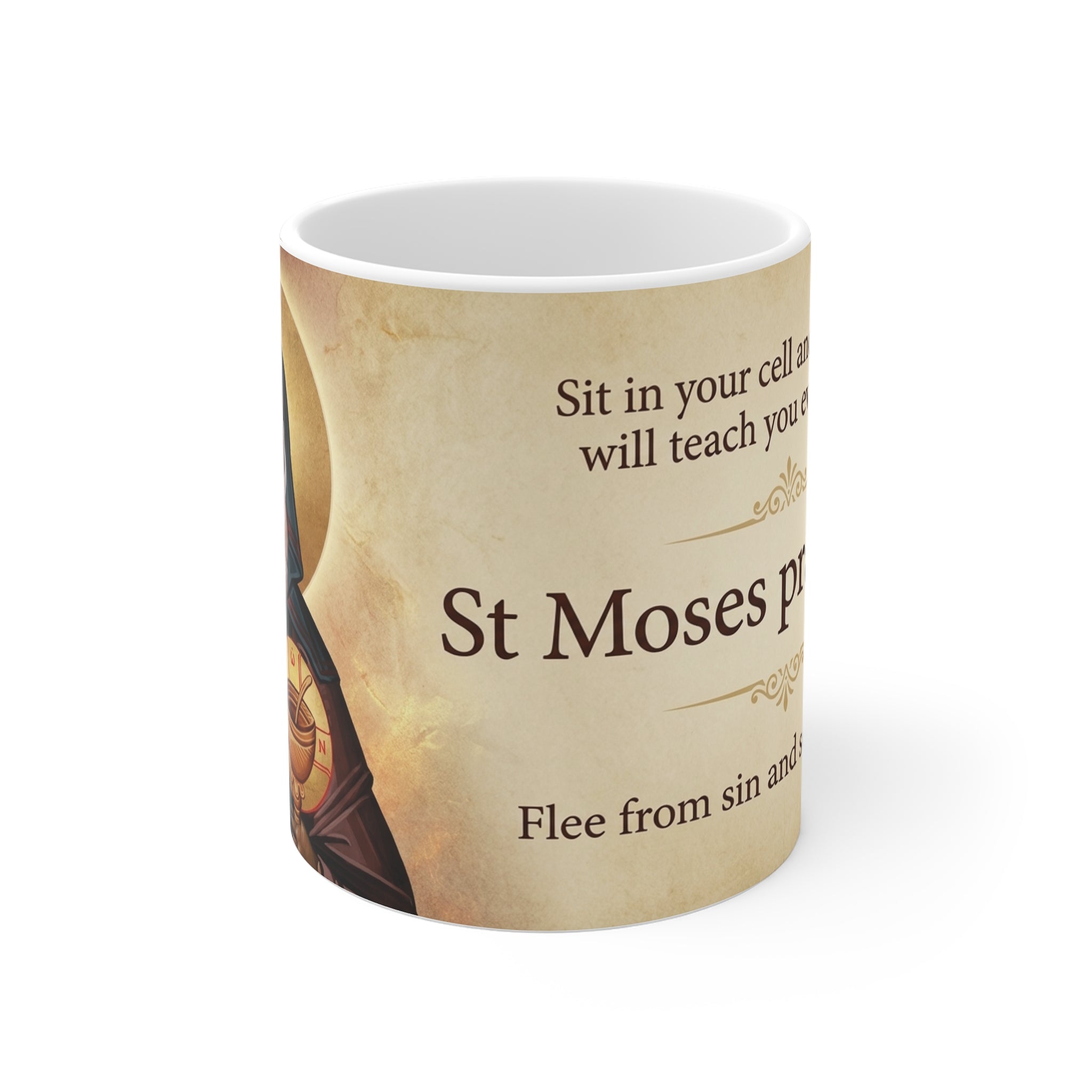 Saint Moses the Ethiopian Orthodox Christian Coffee Mug — Orthodox Mug Gift