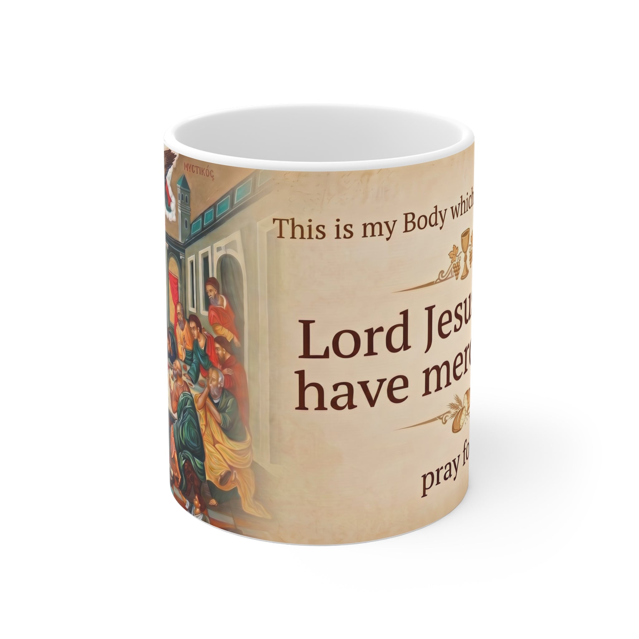 The Last Supper Icon White Coffee Mug