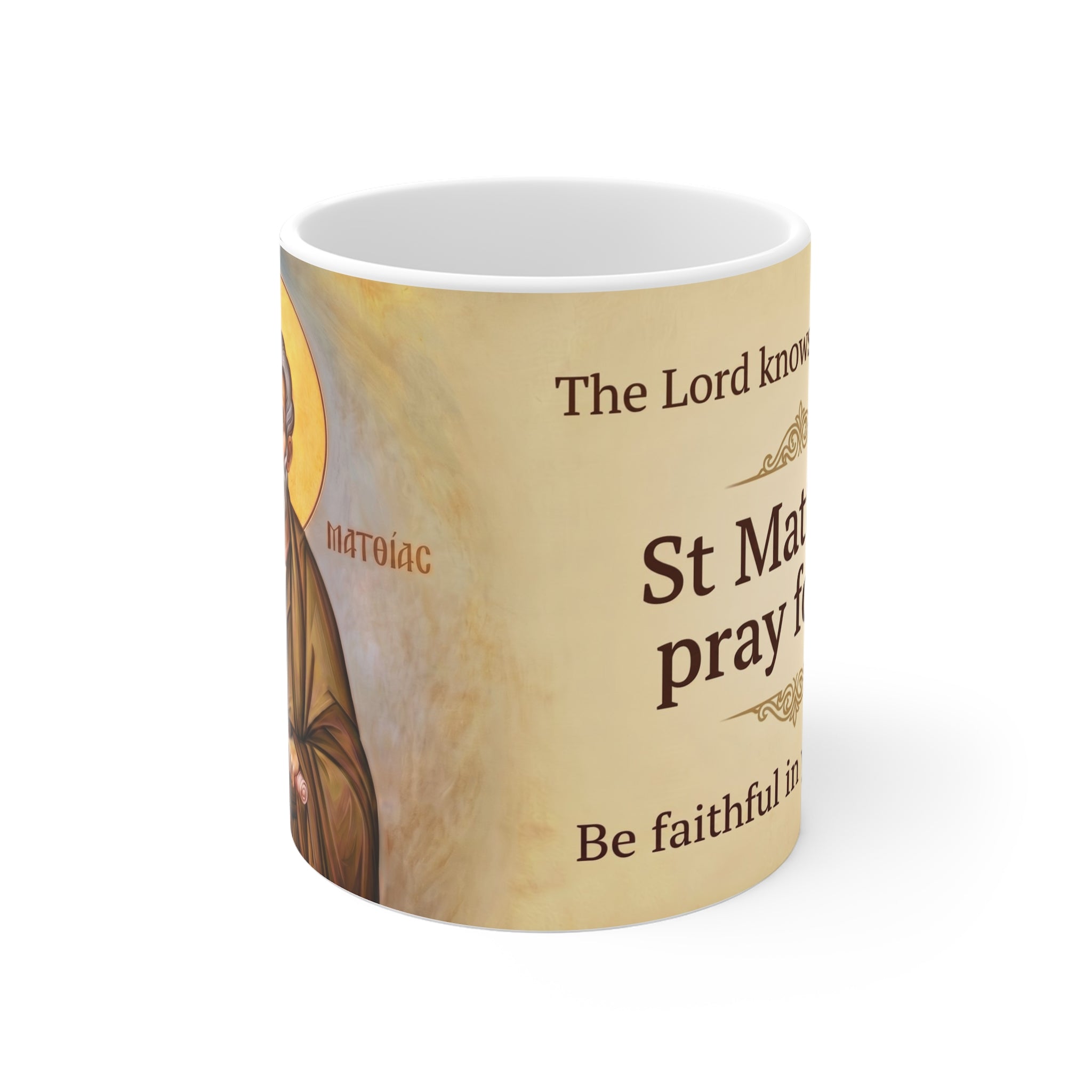 Saint Matthias the Apostle Orthodox Christian Coffee Mug — Orthodox Mug Gift