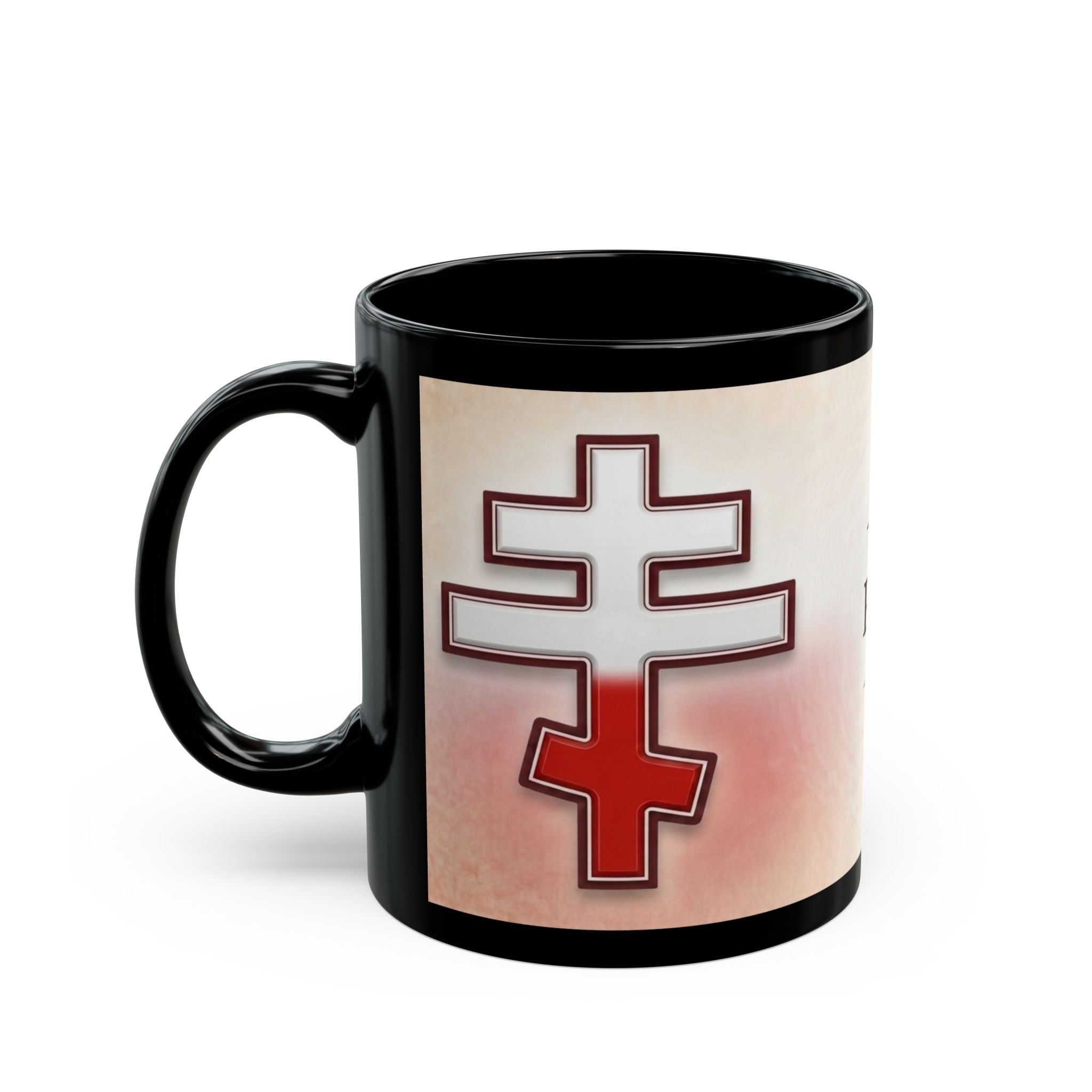 Polish Orthodox Christian Black Coffee Mug — Orthodox Christian Gift
