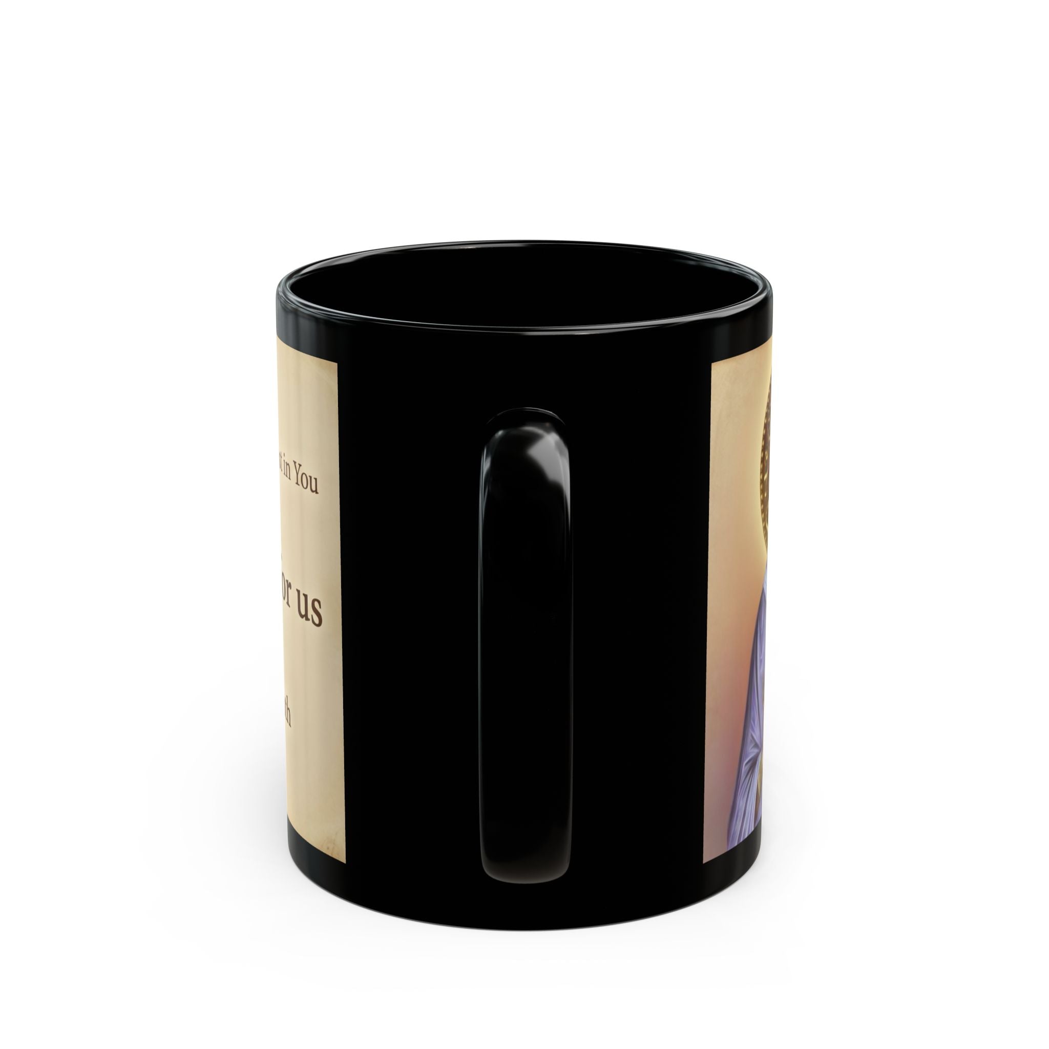 Saint Augustine of Hippo Orthodox Christian Black Coffee Mug — Orthodox Faith Gift