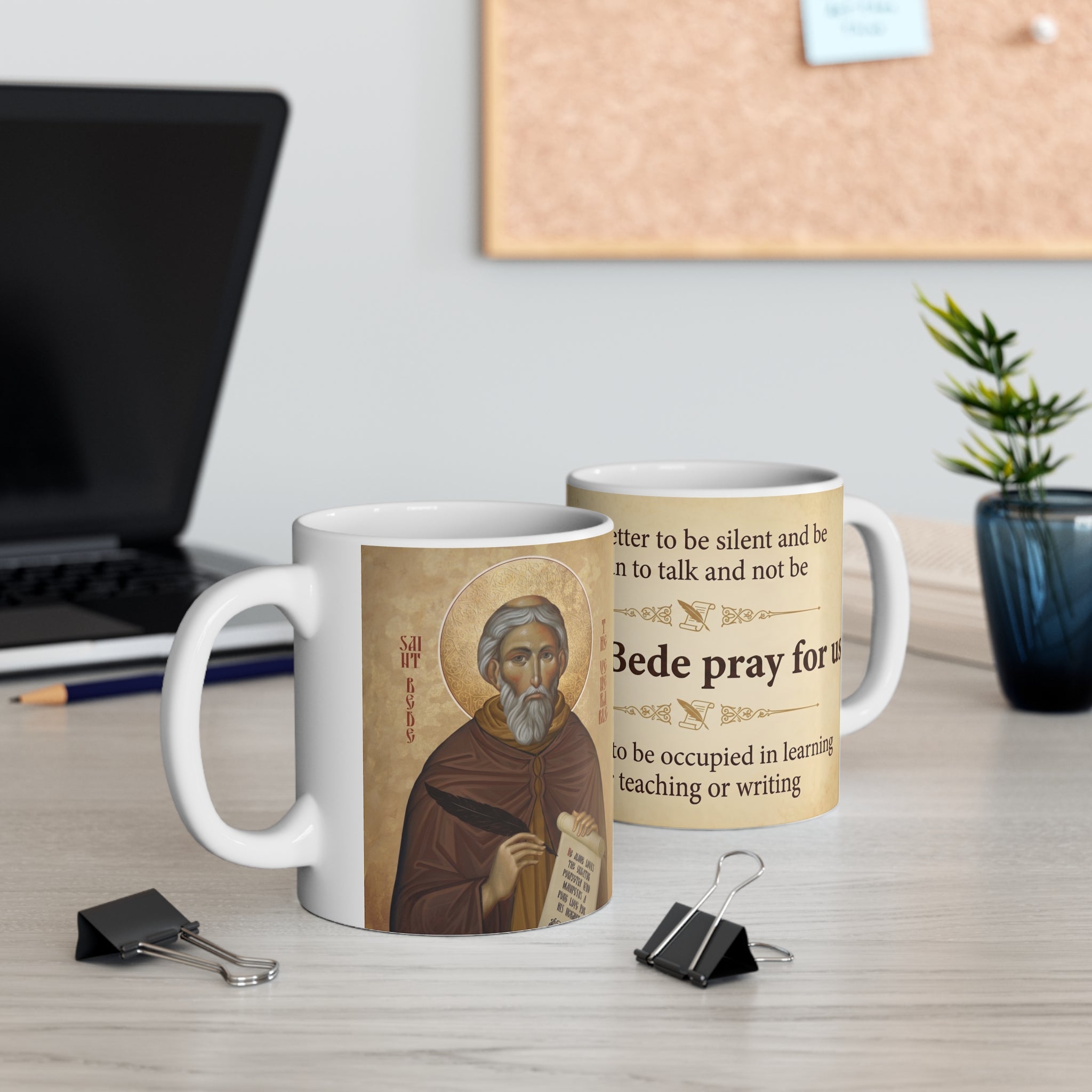 Saint Bede the Venerable White Coffee Mug