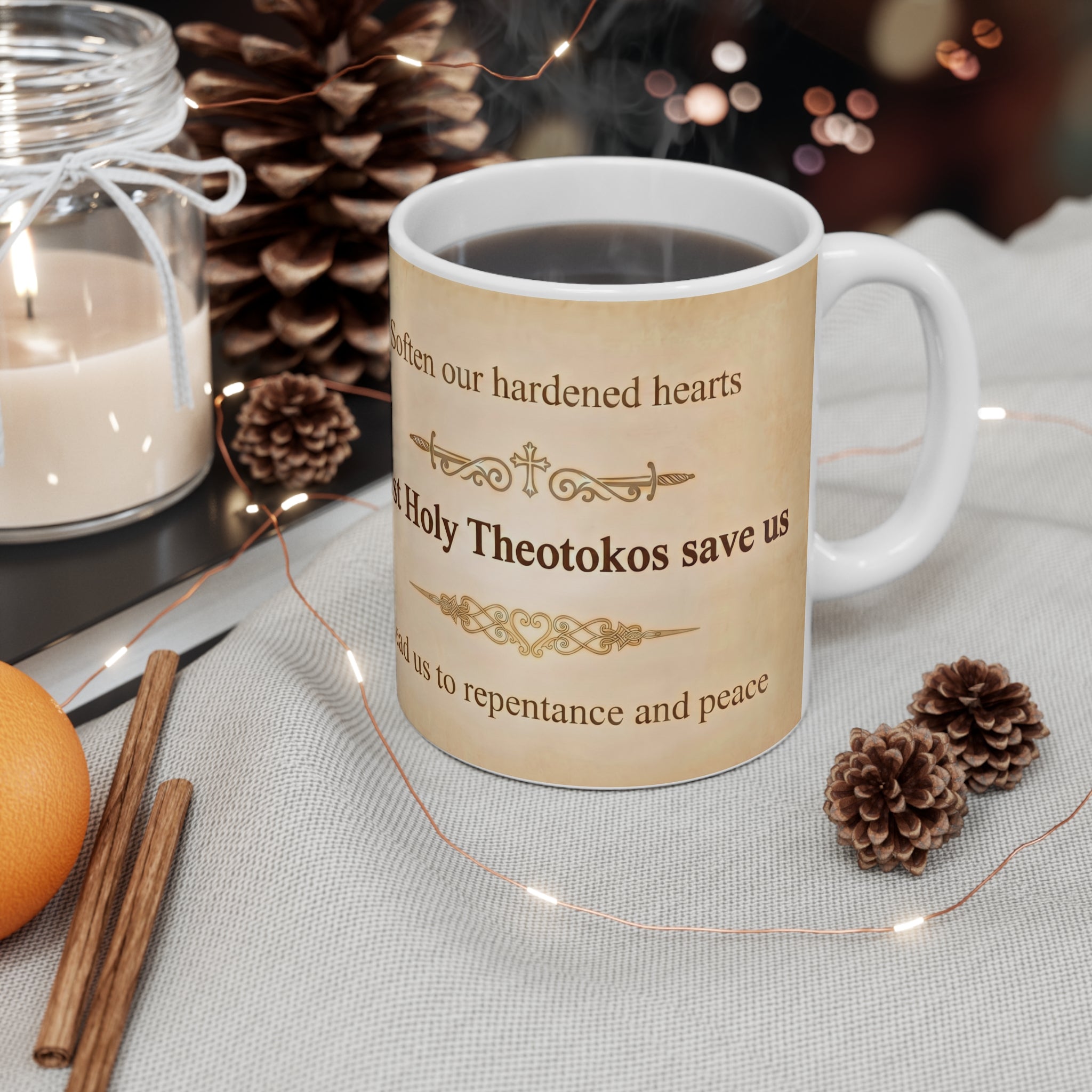 Theotokos Softener of Evil Hearts Orthodox Christian Coffee Mug — Orthodox Coffee Mug