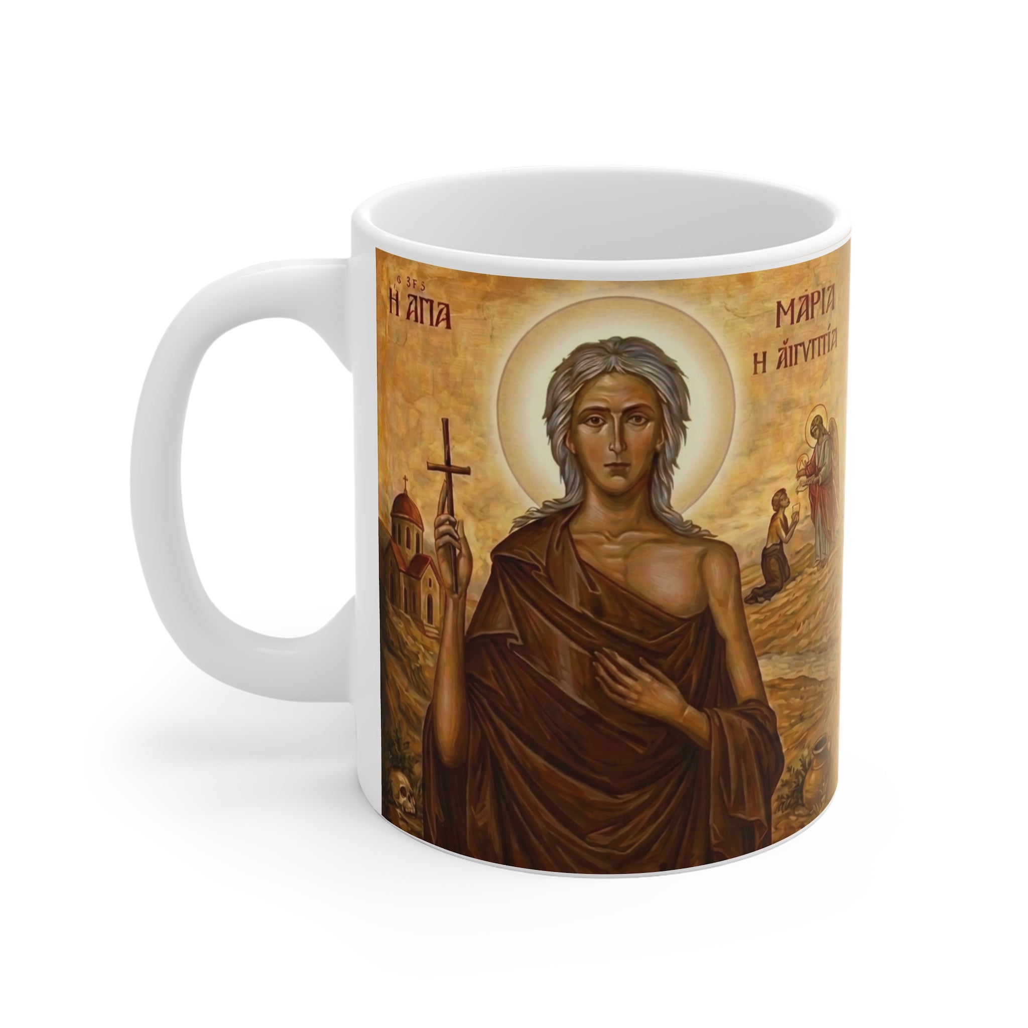 Saint Mary of Egypt Orthodox Christian Coffee Mug — Orthodox Christian Gift