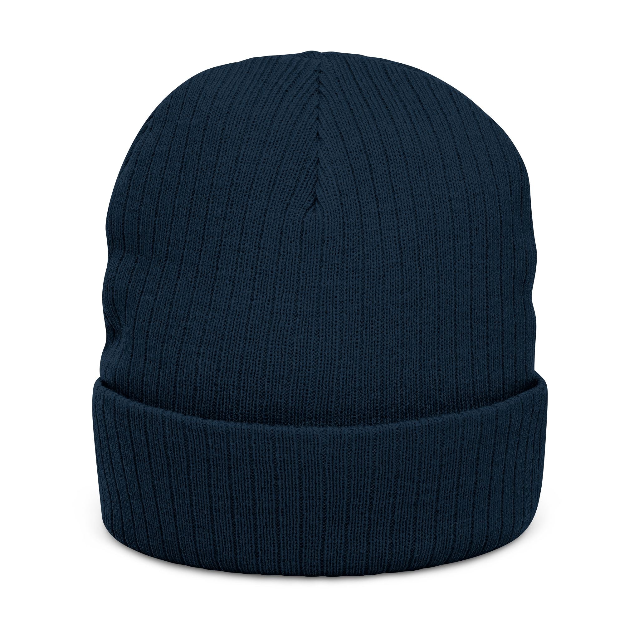 Egyptian Orthodox cross with wings embroidered on ribbed knit beanie -- additional view 6