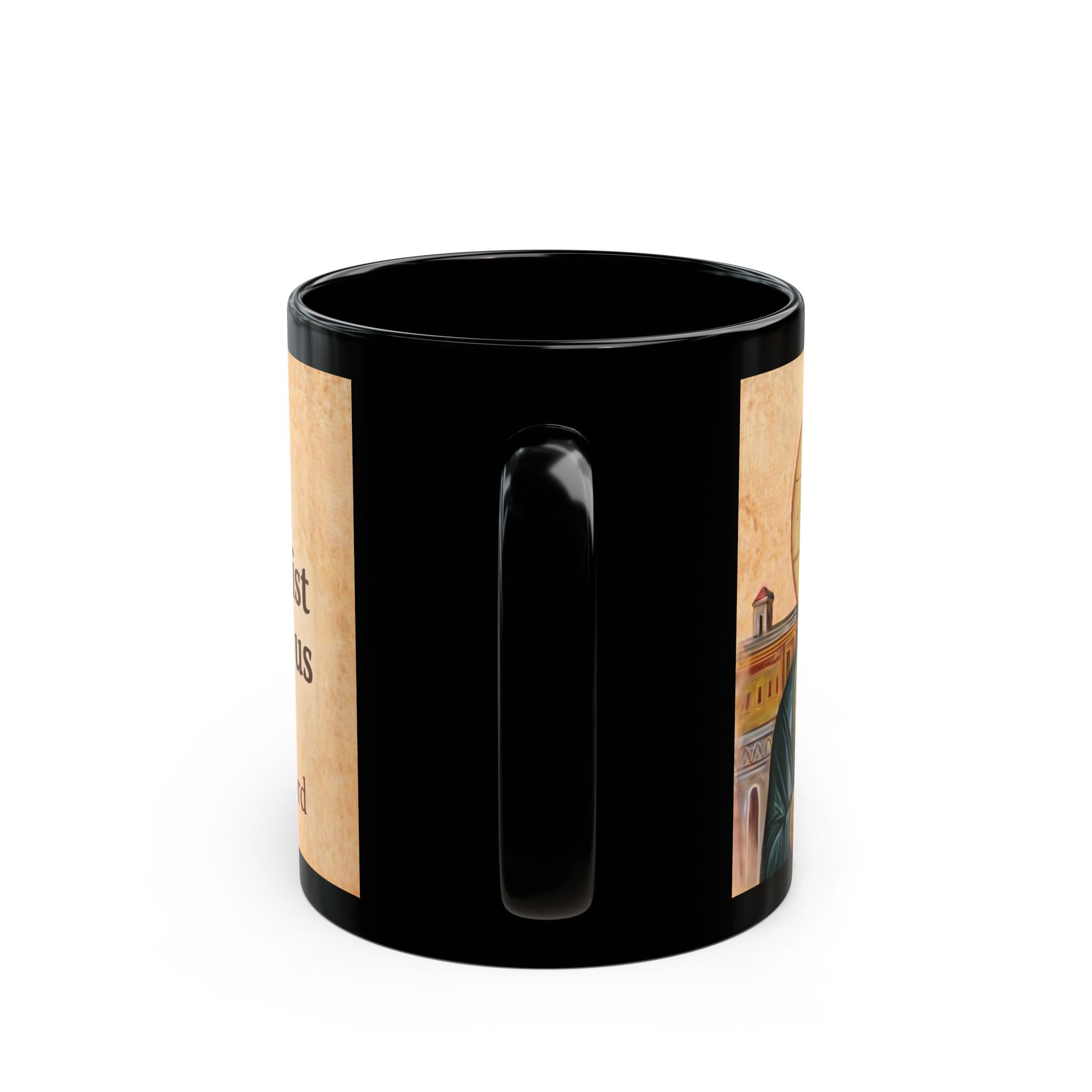 Christ the Pantocrator Orthodox Christian Black Coffee Mug — Orthodox Faith Gift