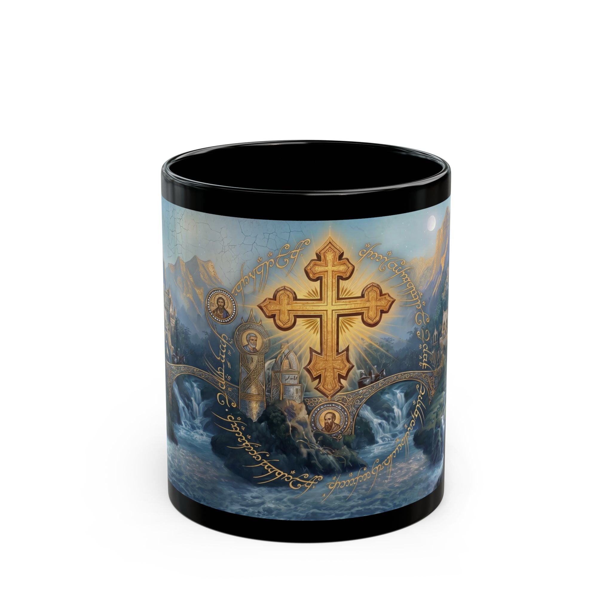 One Faith To Rule Them All Orthodox Christian Black Coffee Mug — Orthodox Christian Gift