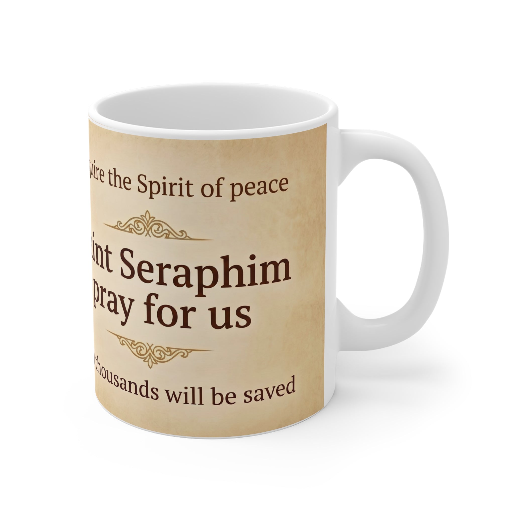Saint Seraphim of Sarov Orthodox Christian Coffee Mug — Orthodox Christian Mug