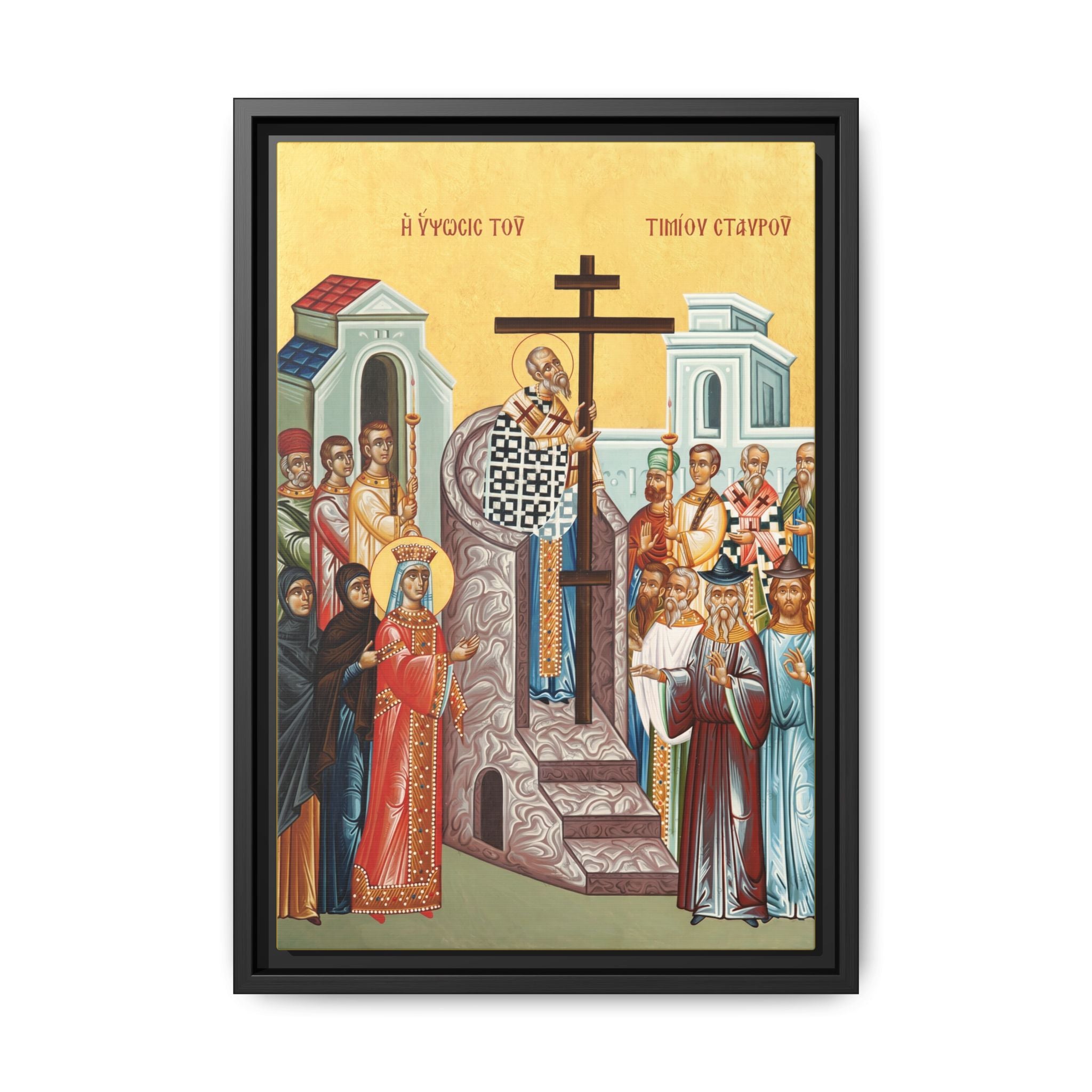 Exaltation of the Holy Cross Framed Canvas Icon
