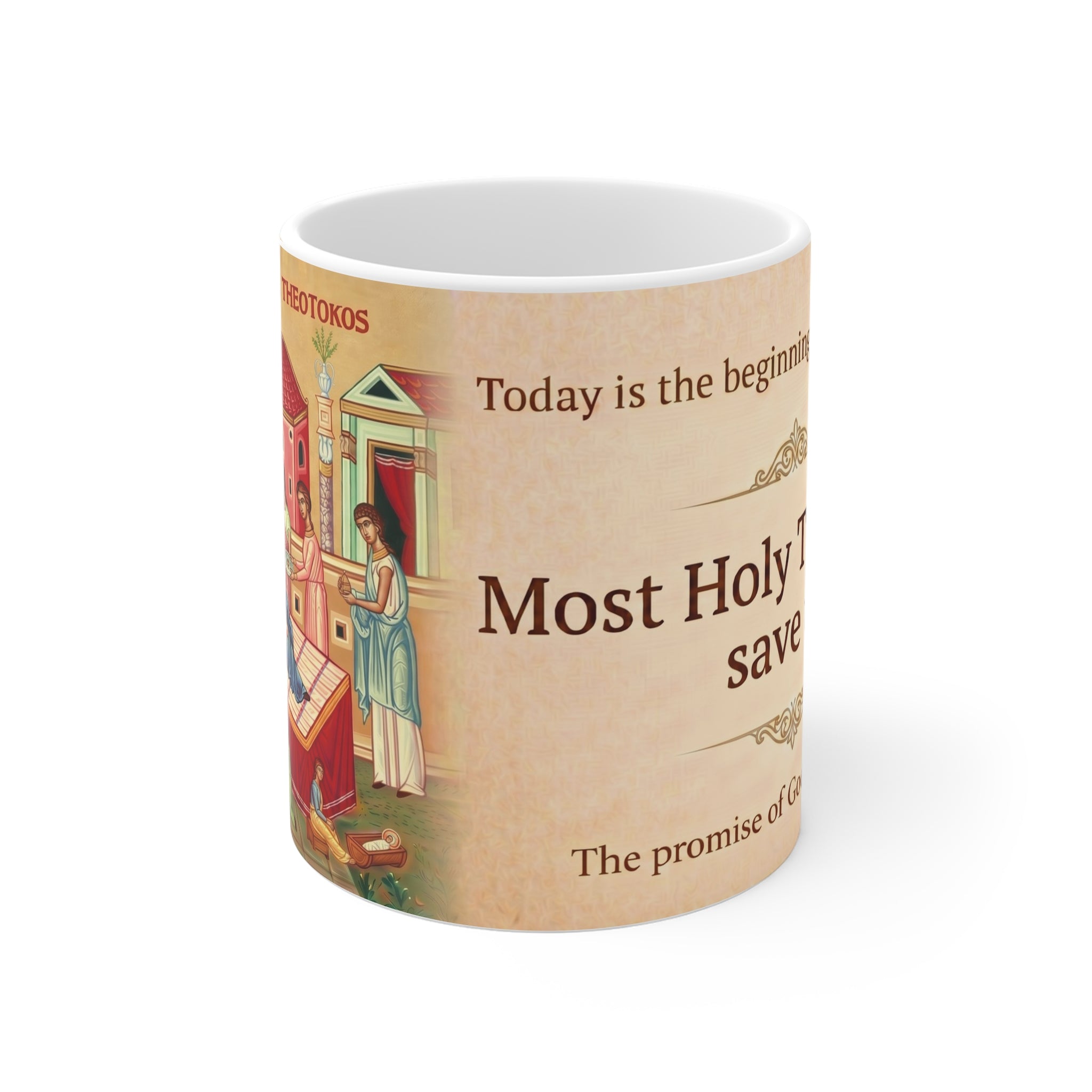 Nativity of the Theotokos Orthodox Christian Coffee Mug — Orthodox Mug Gift