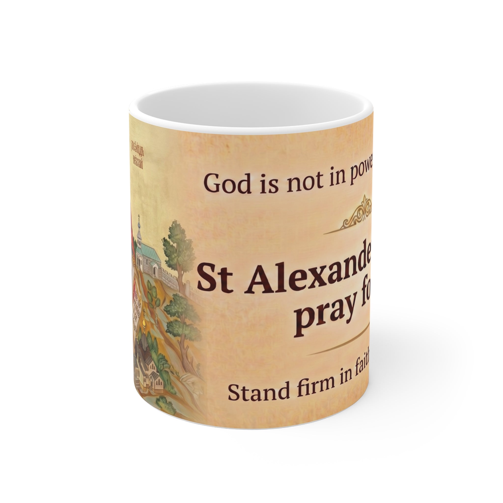Saint Alexander Nevsky Orthodox Christian Coffee Mug — Orthodox Mug Gift