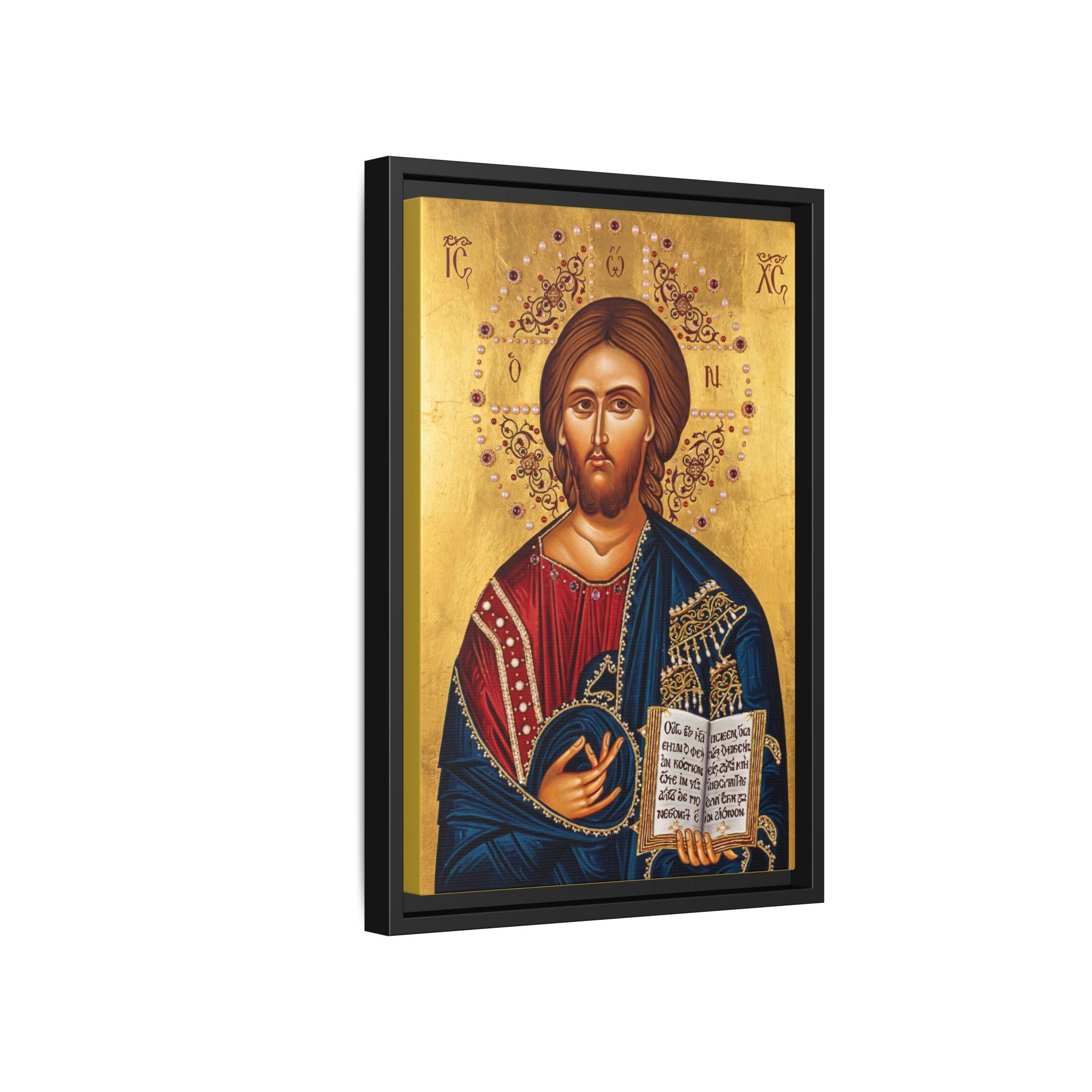 Christ the Pearl of Great Price Framed Canvas Icon