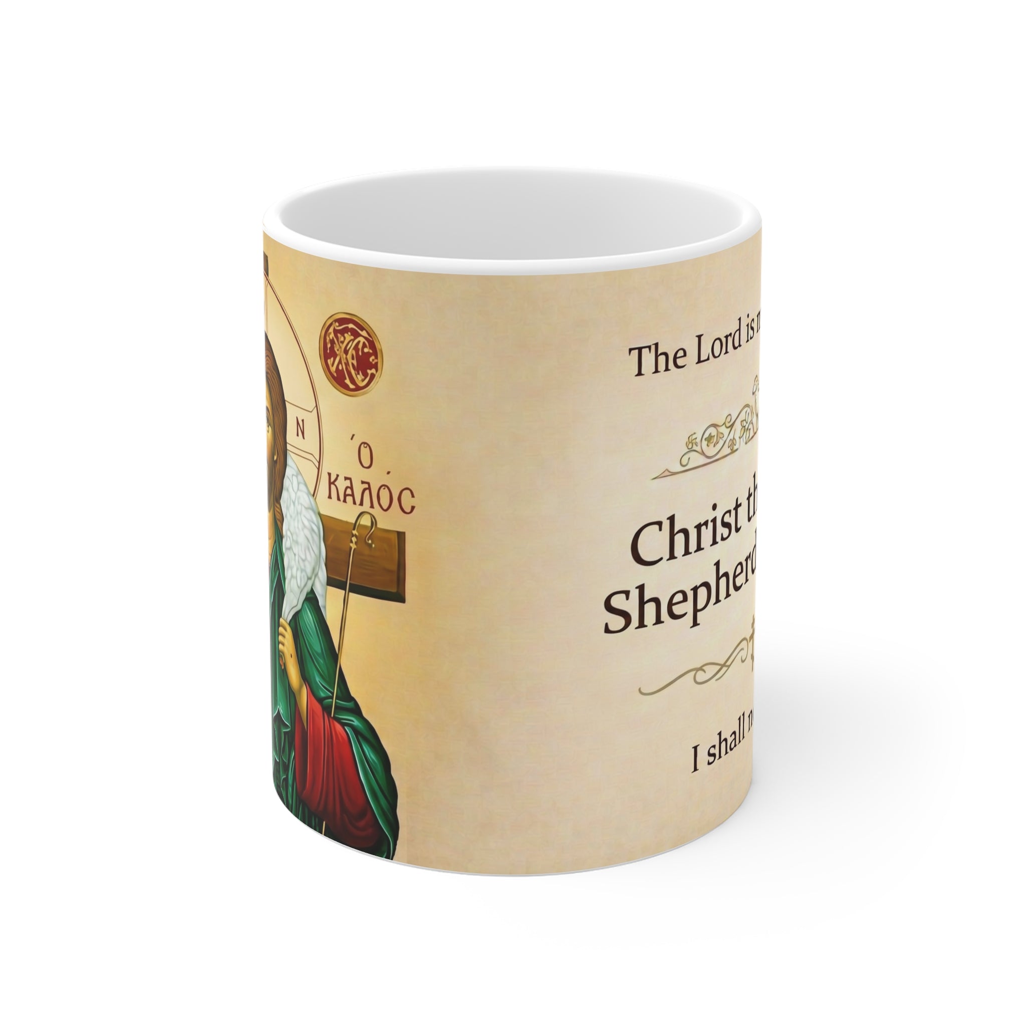 Christ the Good Shepherd Orthodox Christian Coffee Mug — Orthodox Mug Gift
