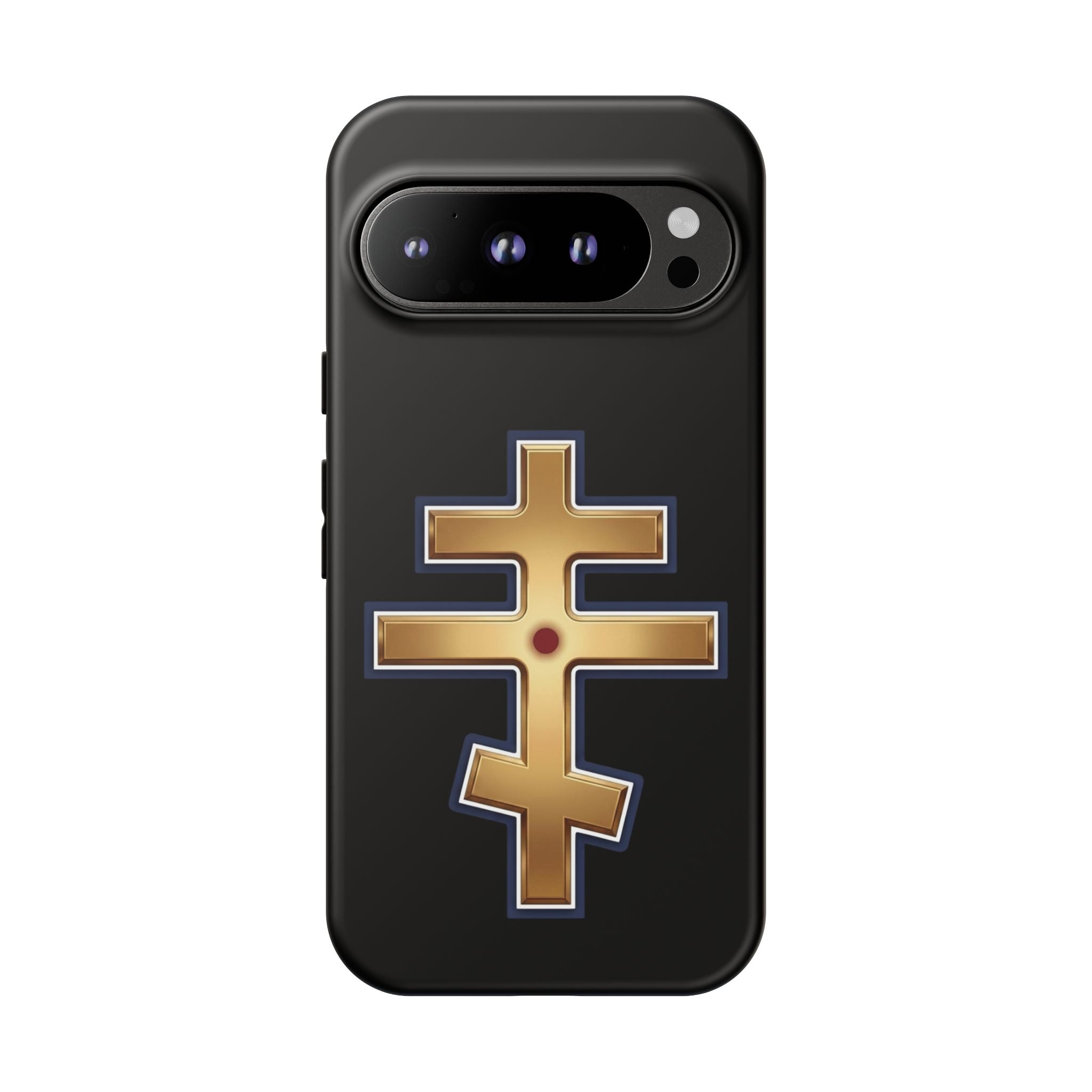Jerusalem Orthodox Cross design on a matte phone case — additional view 2