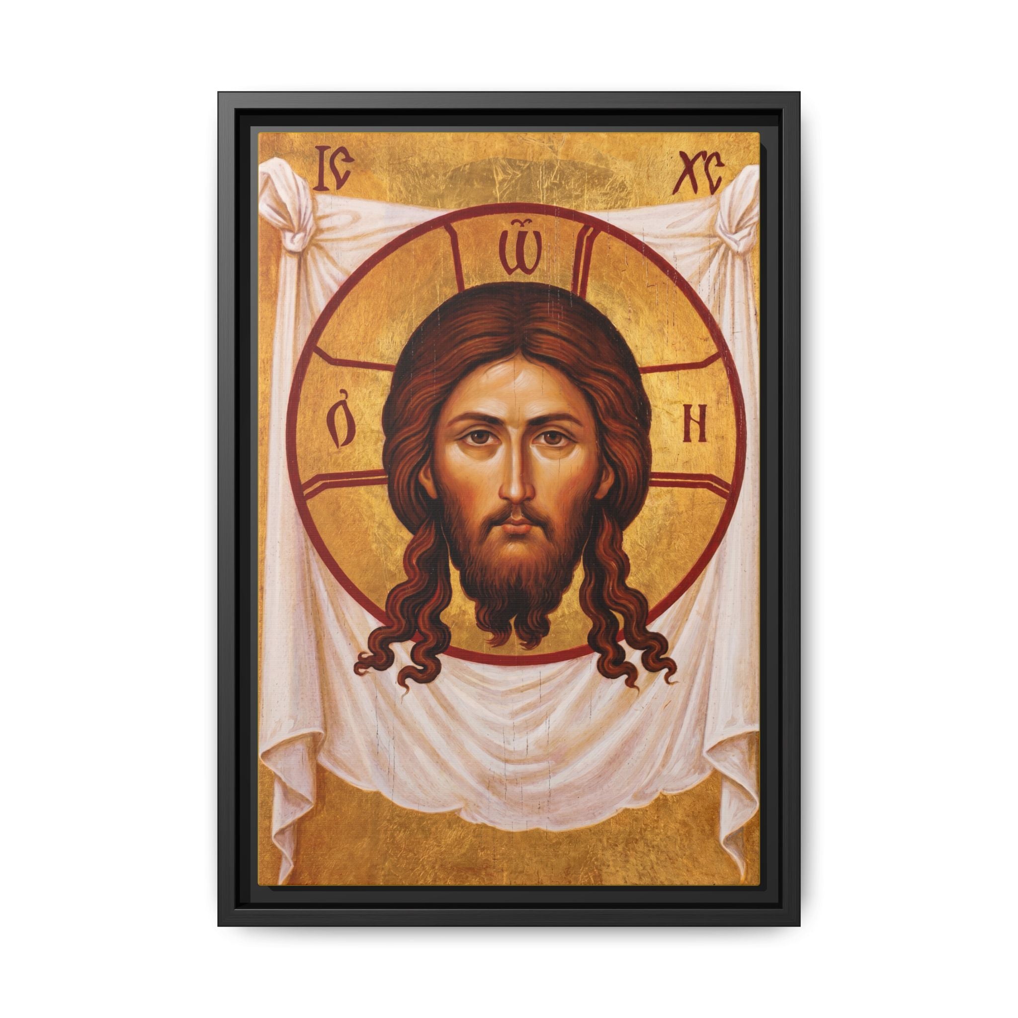 Saviour Not Made By Hands Framed Canvas Icon