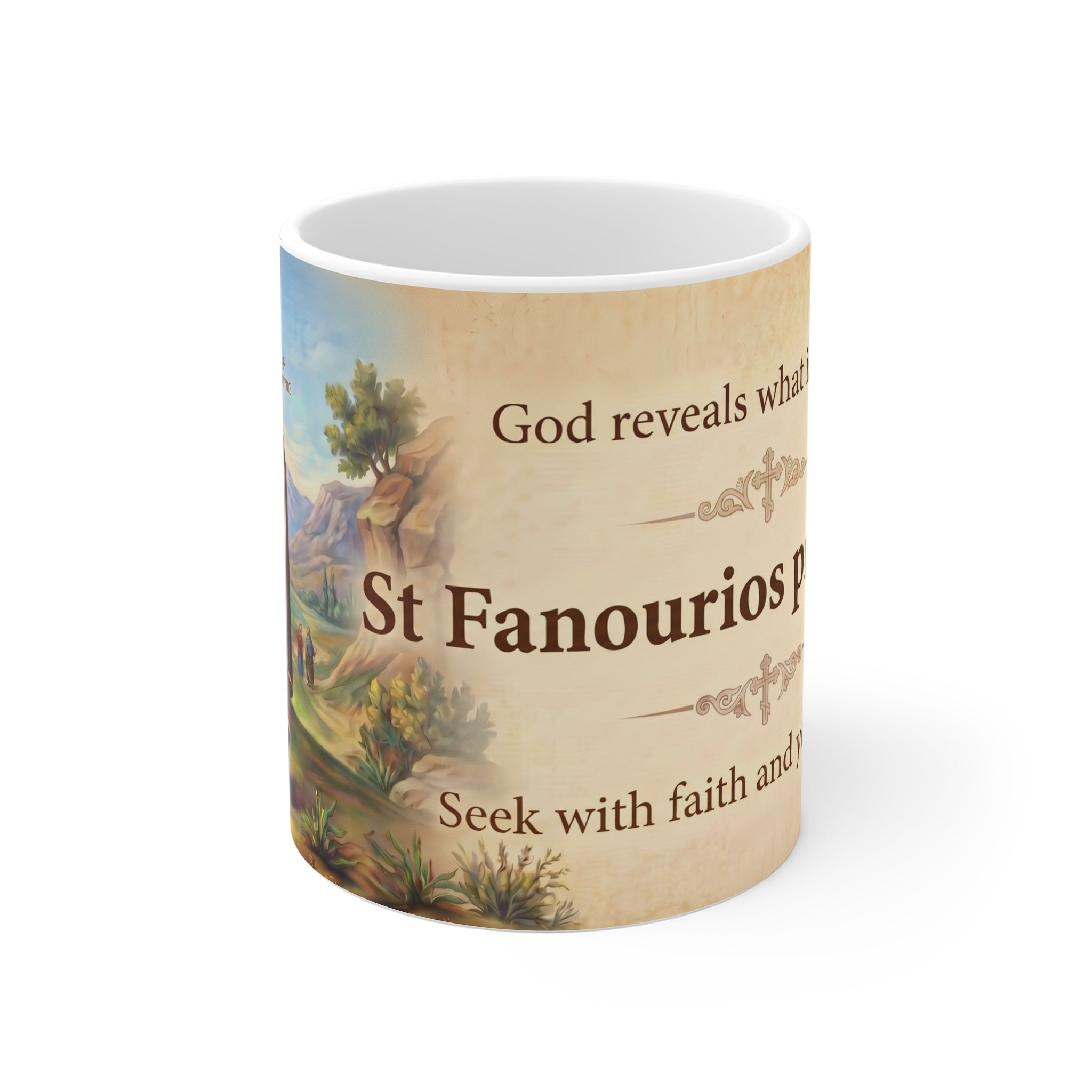 Saint Fanourios Orthodox Christian Coffee Mug — Orthodox Mug Gift