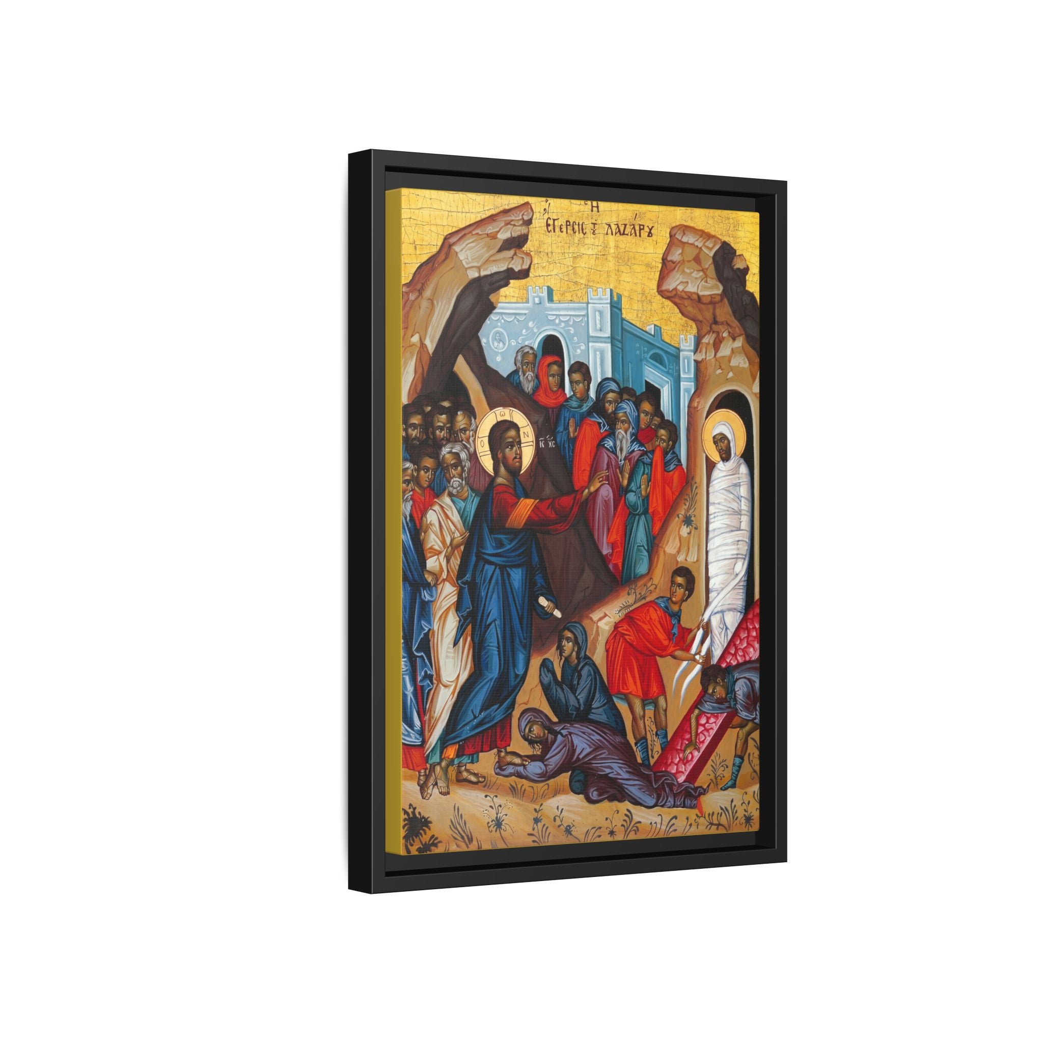 The Raising of Lazarus Framed Canvas Icon