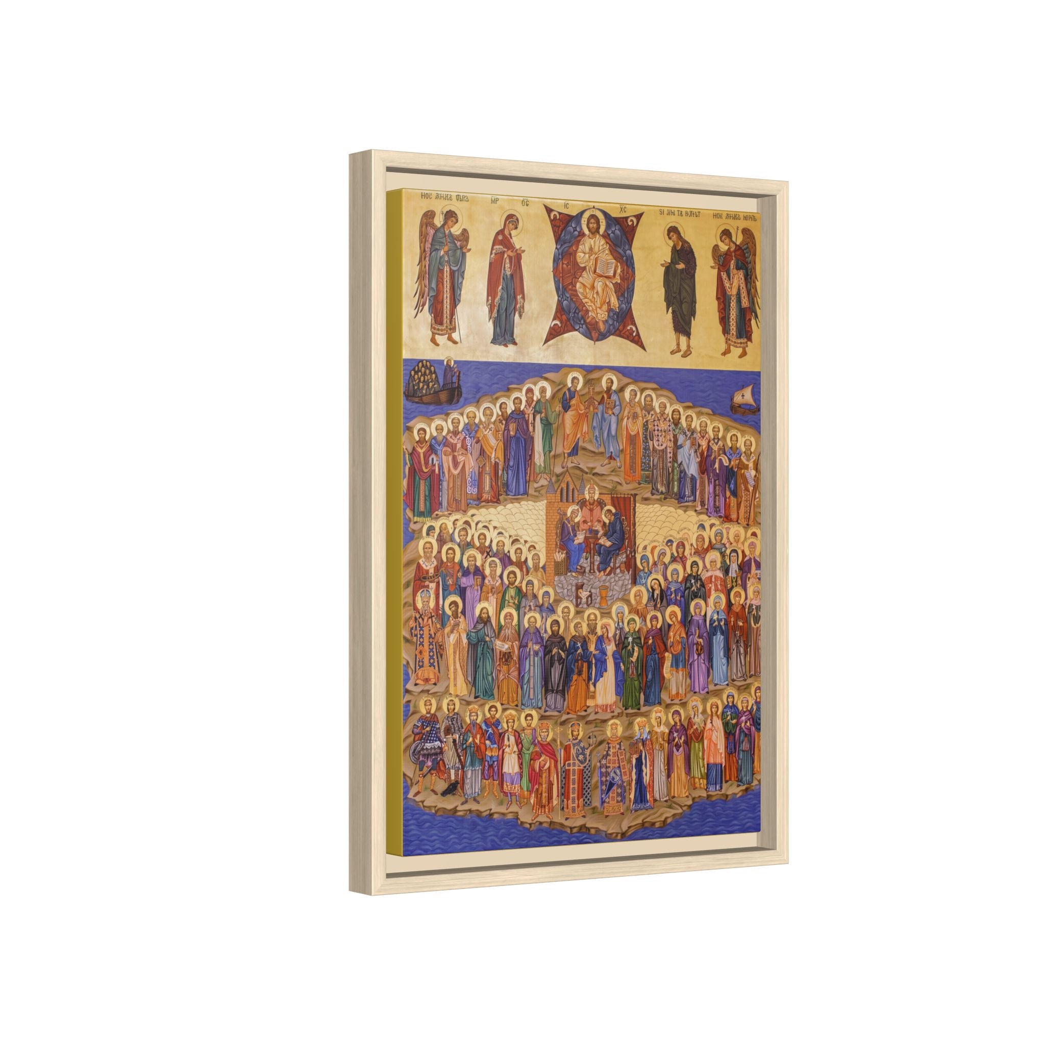 All Saints of Britain and Ireland Framed Canvas Icon