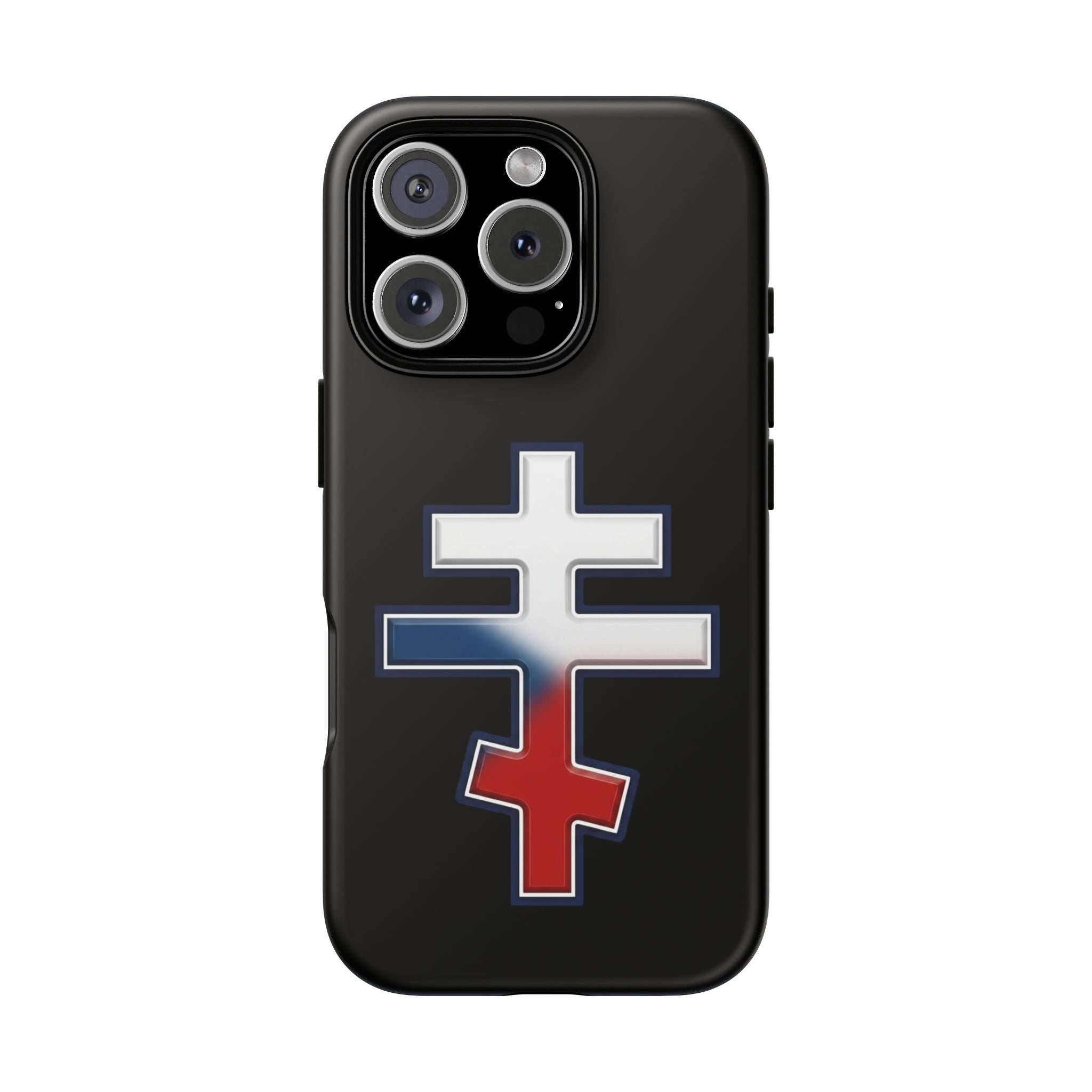 Czech Orthodox Cross design on a matte phone case