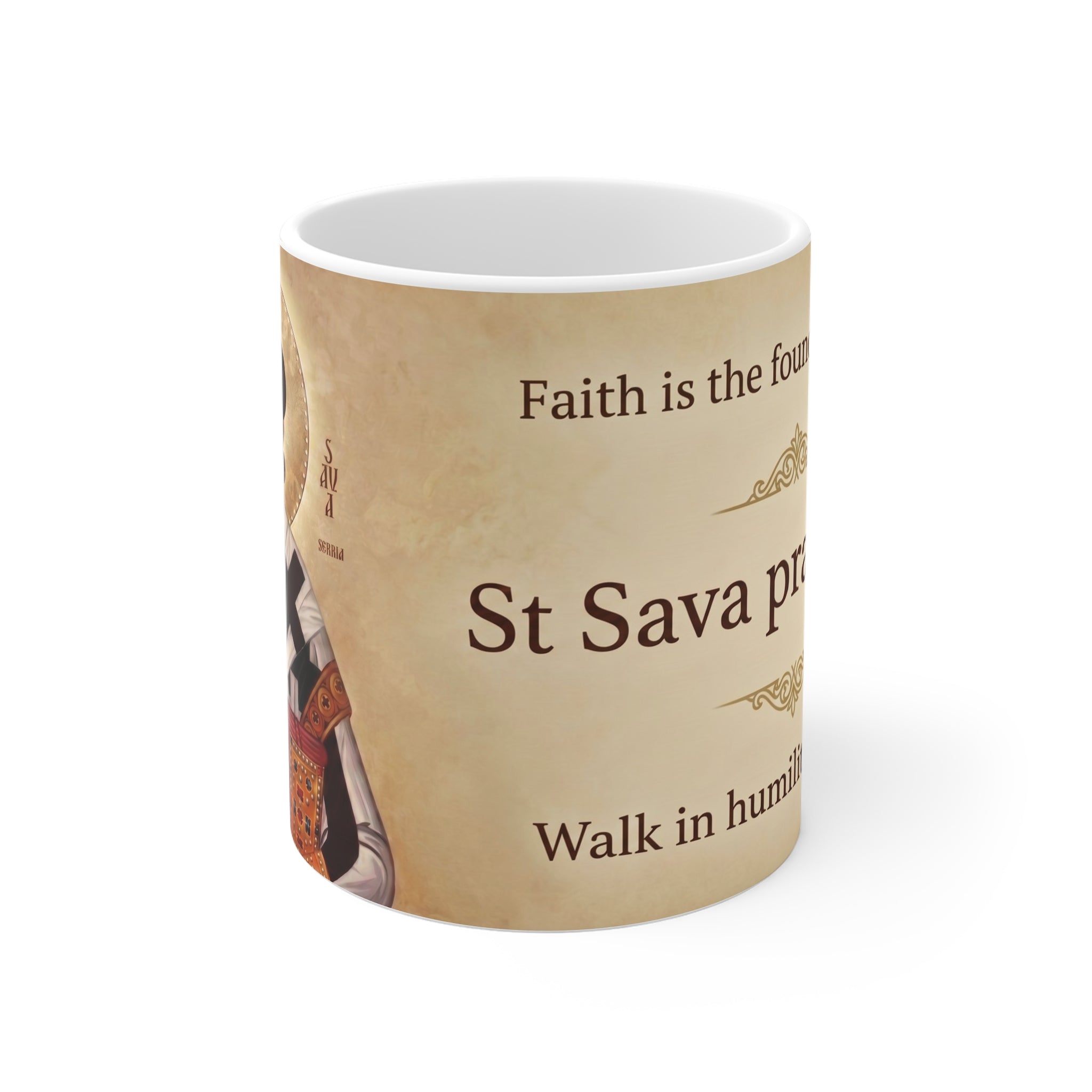 Saint Sava of Serbia Orthodox Christian Coffee Mug — Orthodox Mug Gift