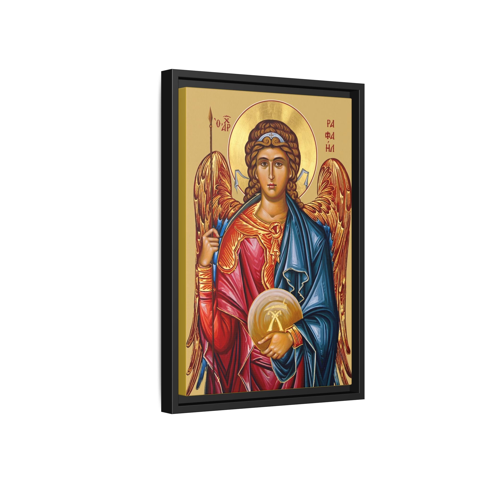 Archangel Raphael Framed Canvas Icon