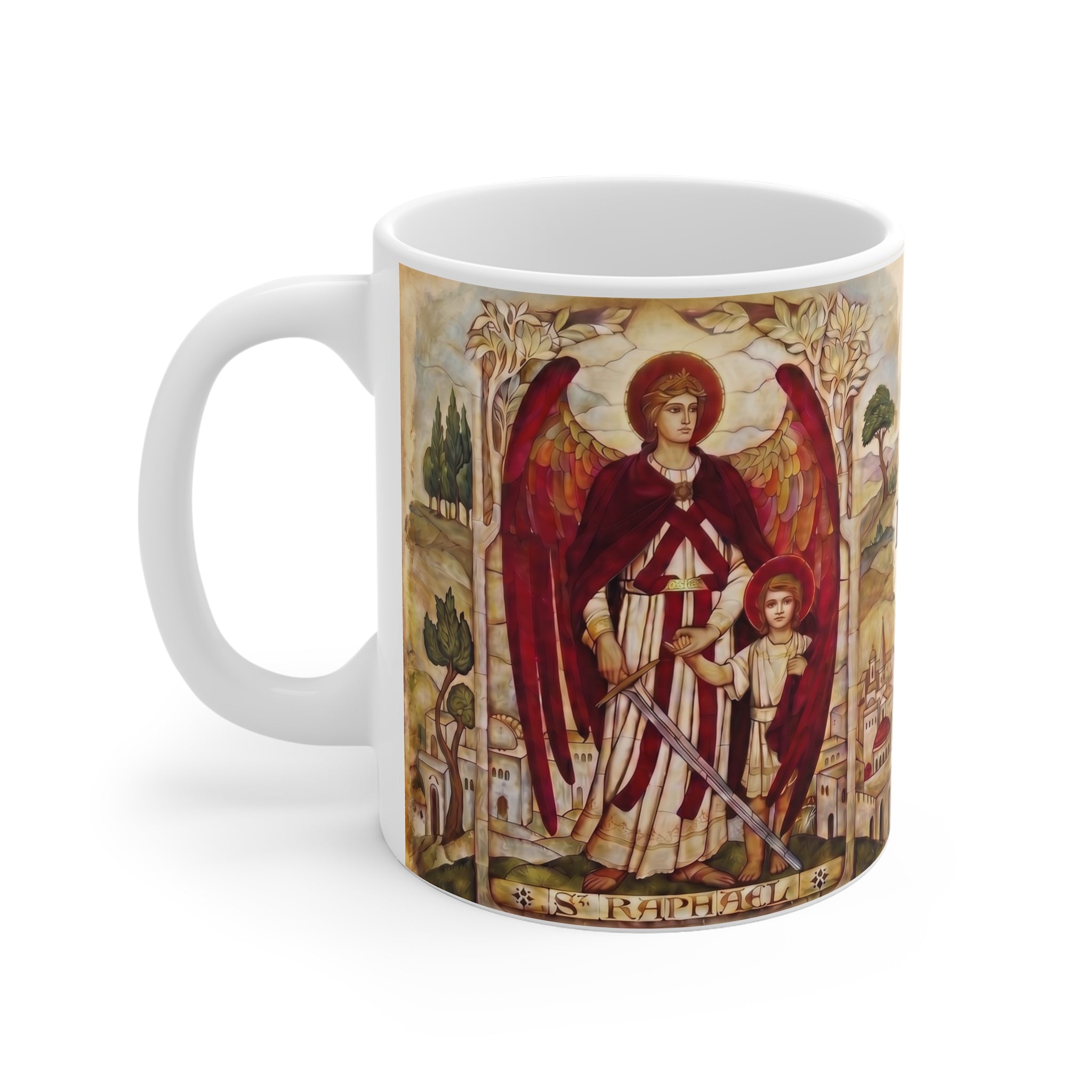 Archangel Raphael Orthodox Christian Coffee Mug — Orthodox Christian Gift