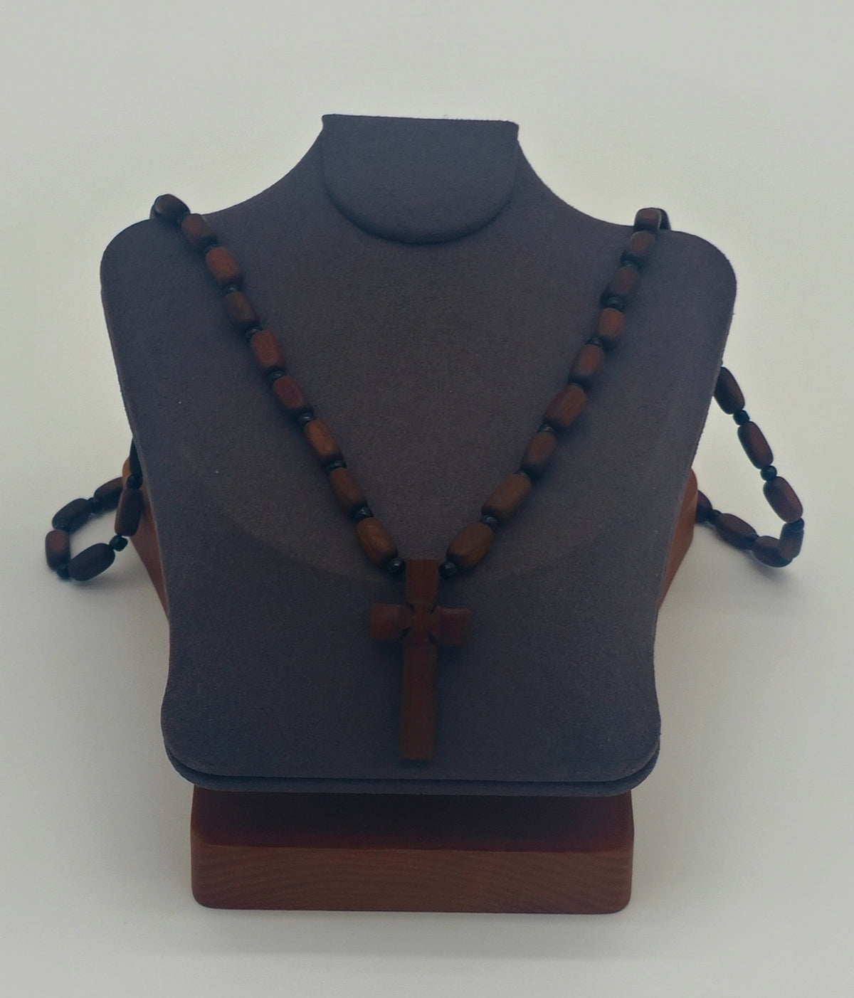 Brown Bead Wood Necklace — Orthodox Monastic Collection, image 2 of 2