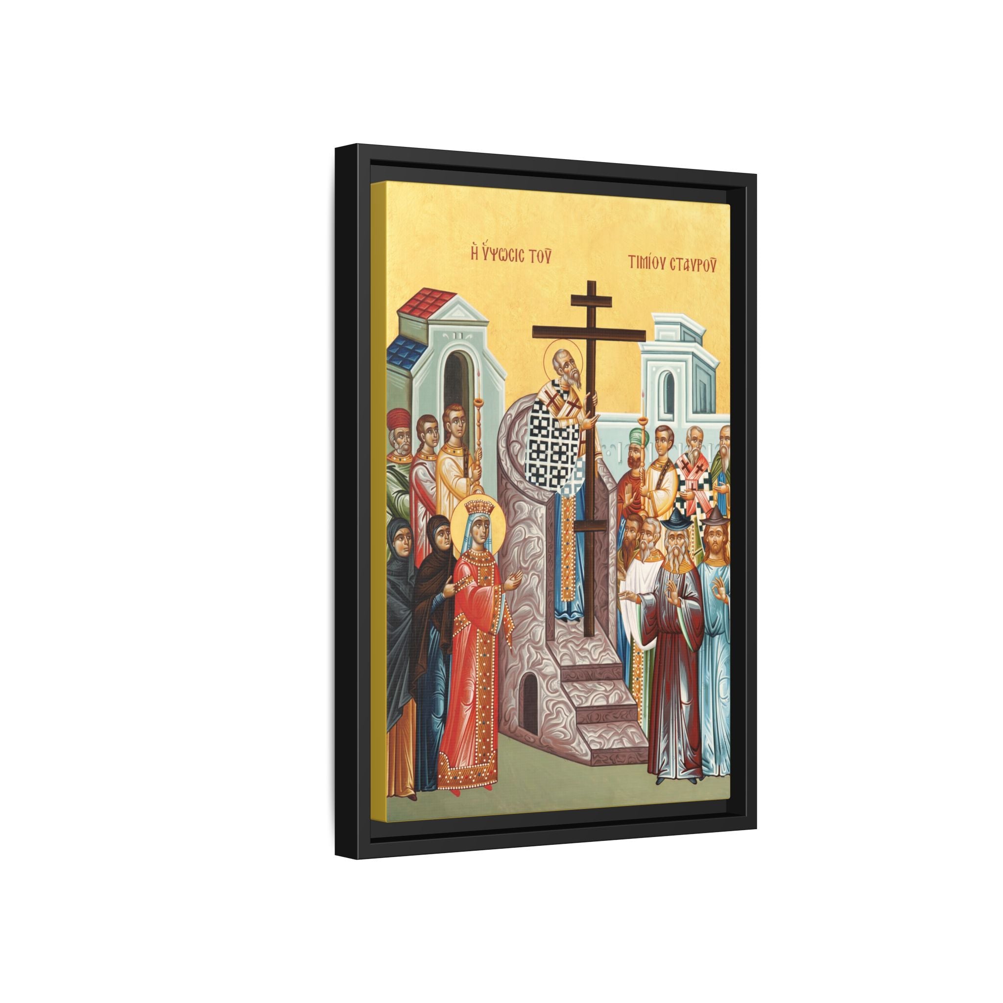 Exaltation of the Holy Cross Framed Canvas Icon