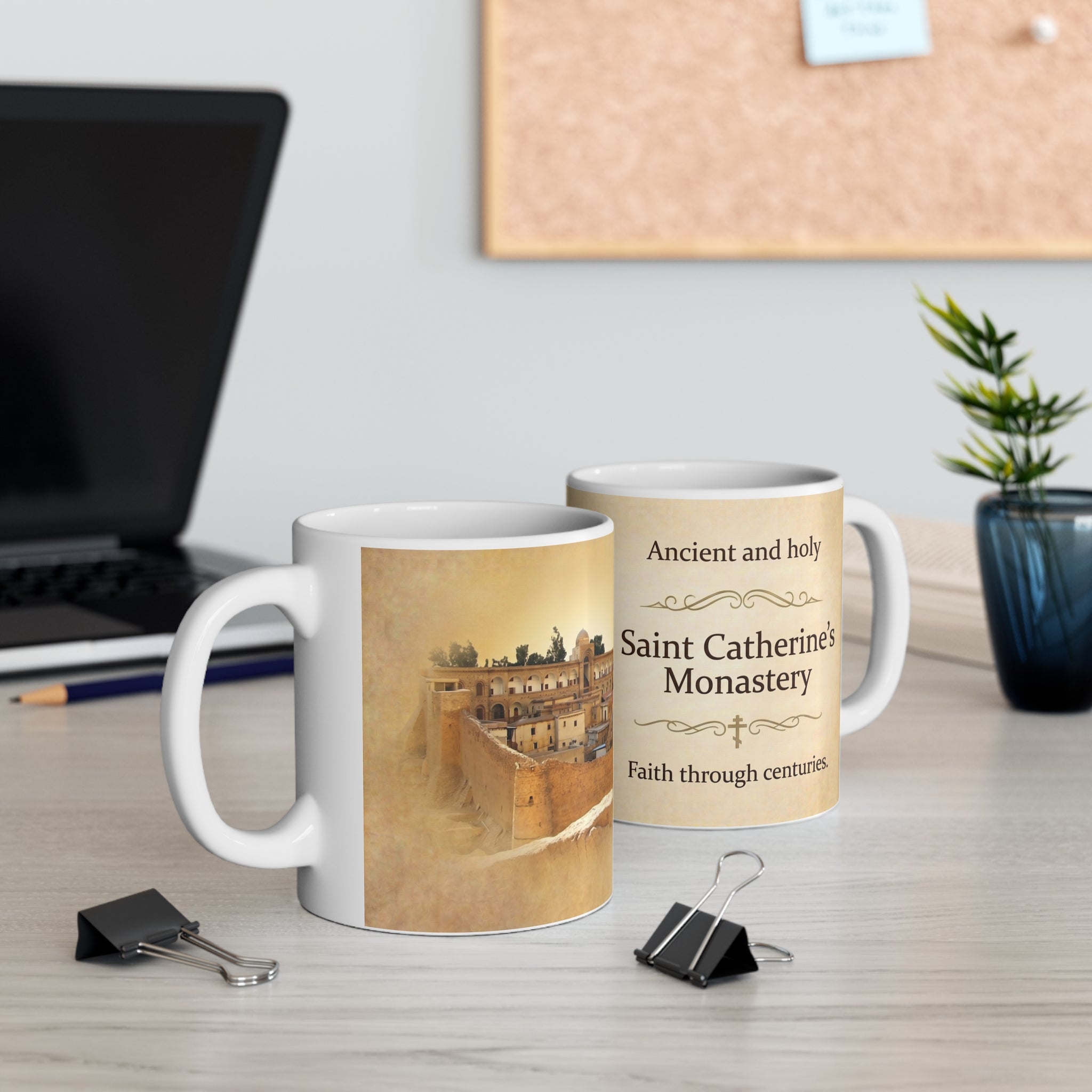 Saint Catherine's Monastery Orthodox Christian Coffee Mug — Christian Gift Idea
