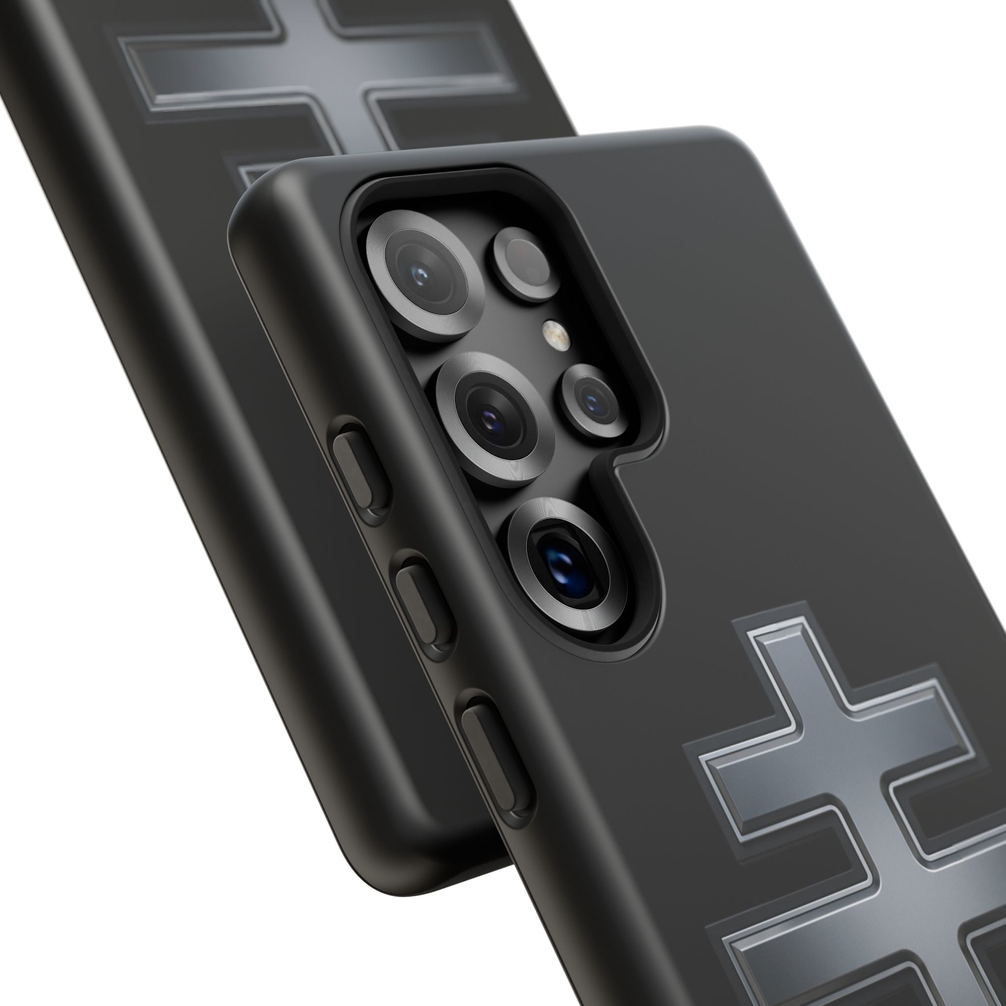 Classic black classic Orthodox cross design on a matte phone case — additional view 9