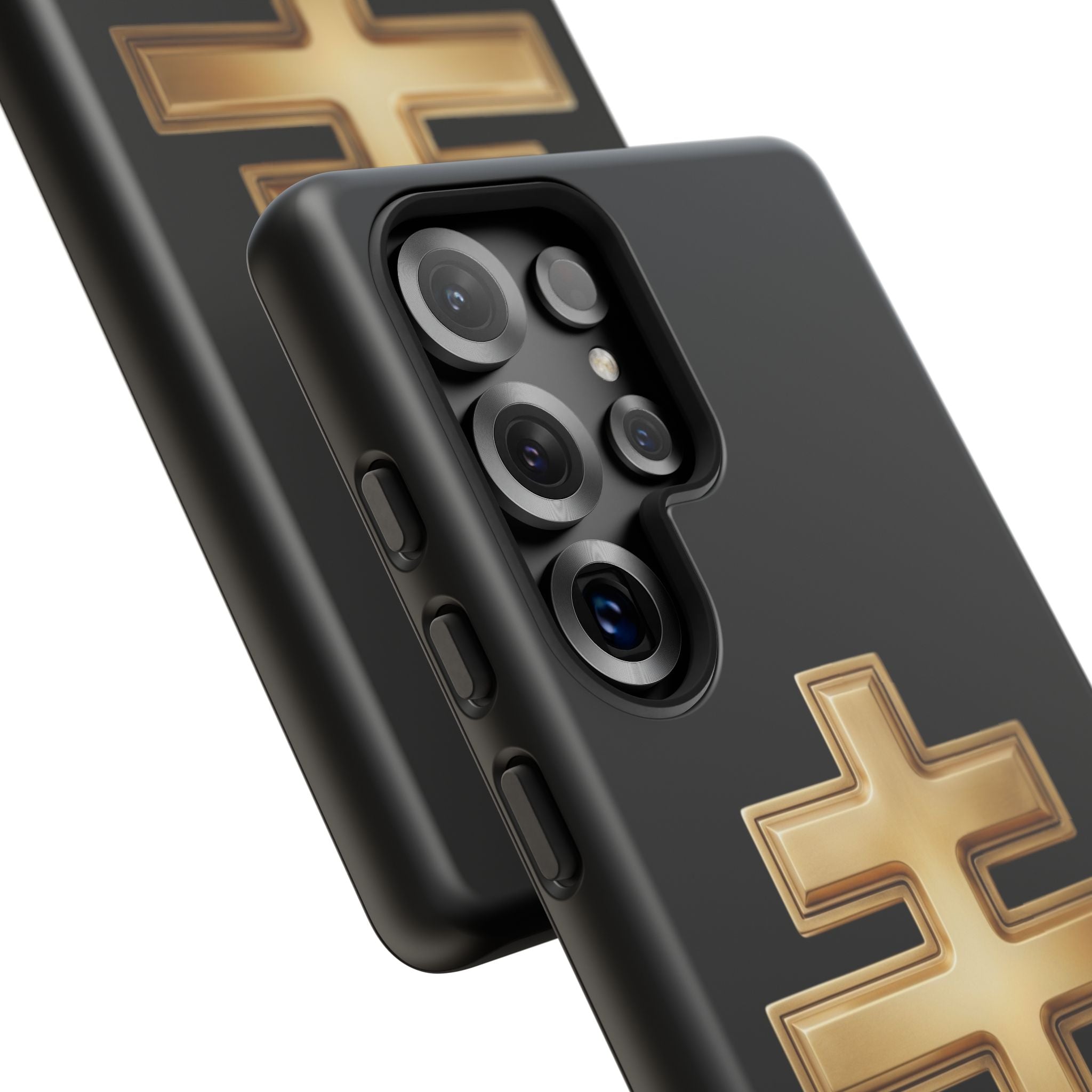 Classic gold classic Orthodox cross design on a matte phone case — additional view 9