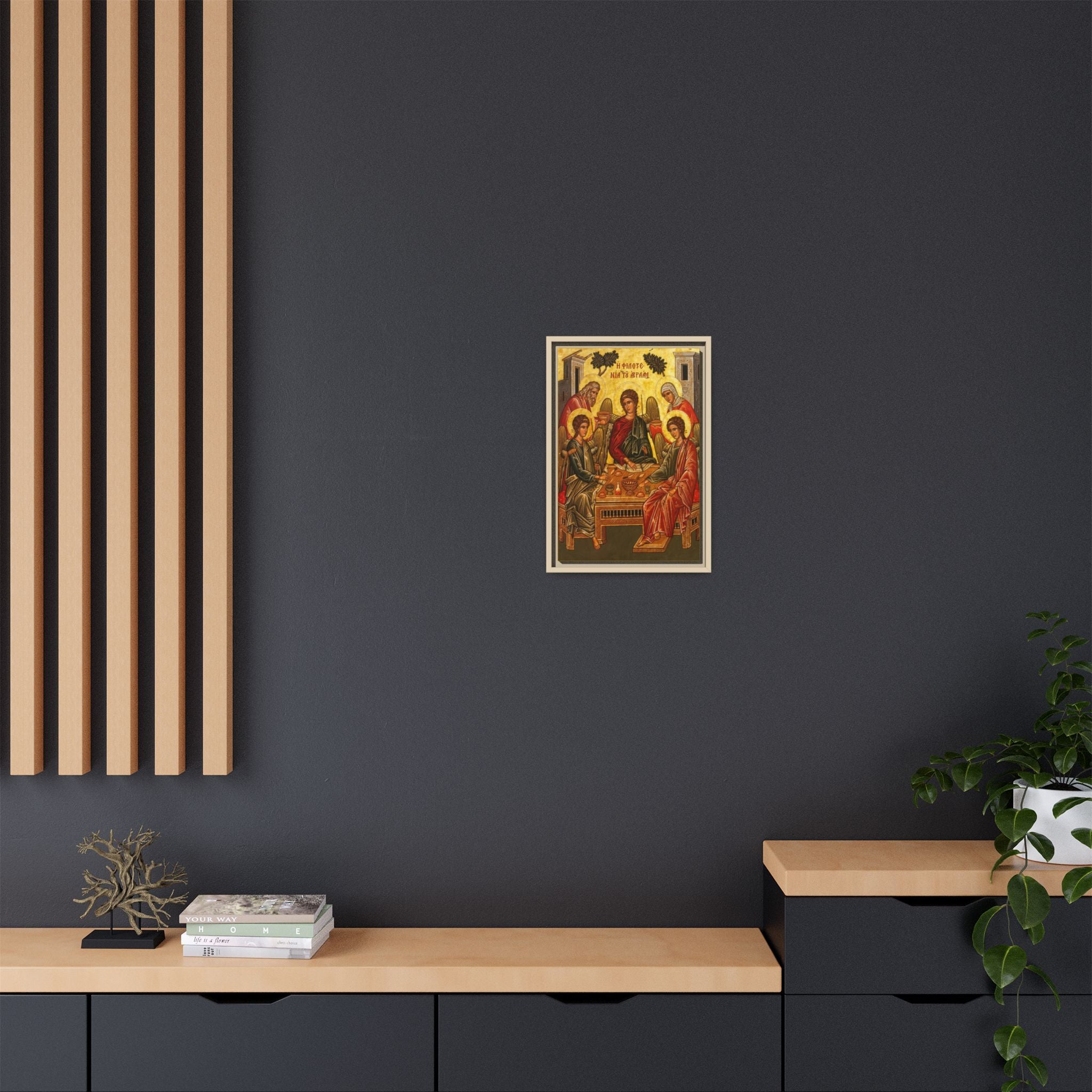 The Old Testament Trinity Framed Canvas Icon