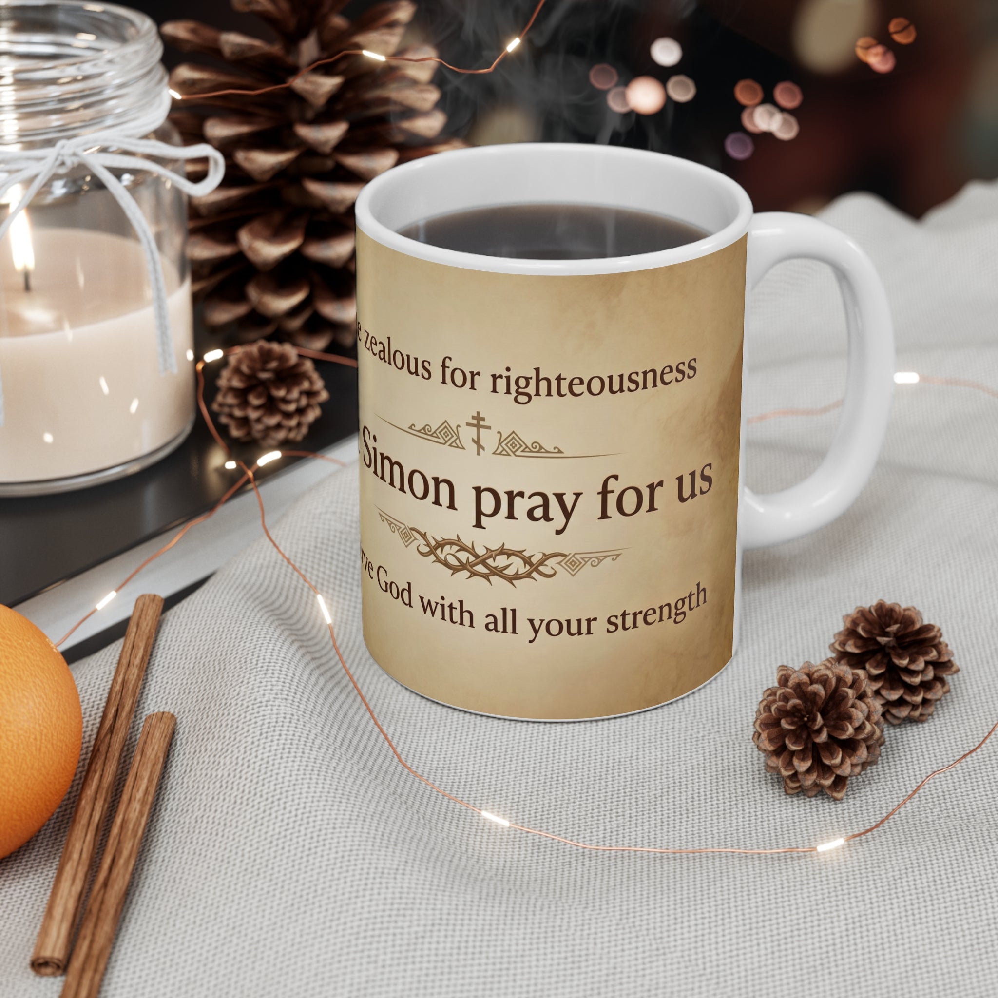 Saint Simon the Zealot Orthodox Christian Coffee Mug — Orthodox Coffee Mug