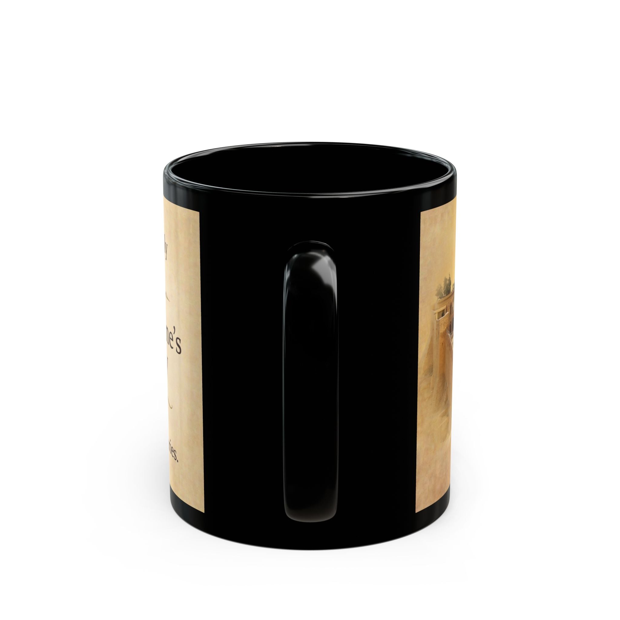 Saint Catherine's Monastery Orthodox Christian Black Coffee Mug — Orthodox Faith Gift