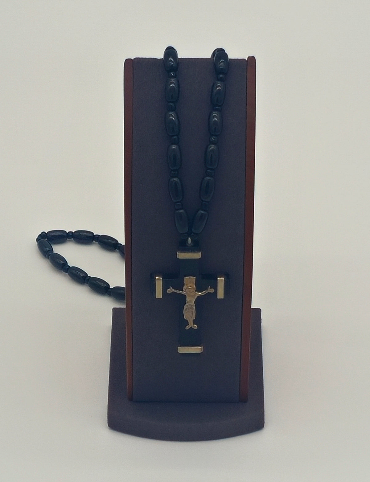 Black Gold Cross Necklace — Orthodox Monastic Collection, image 3 of 3