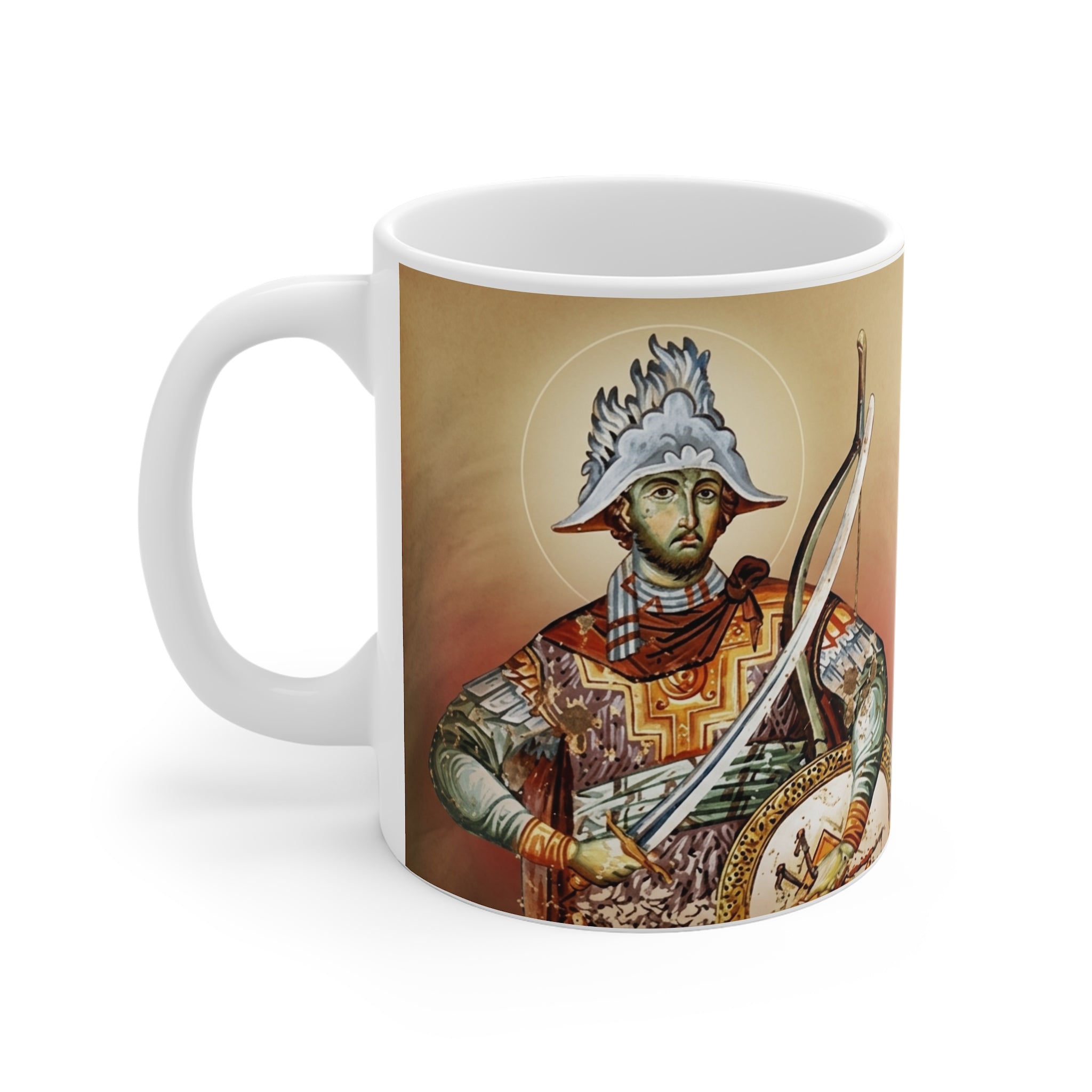 Saint Mercurius Orthodox Christian Coffee Mug — Orthodox Christian Gift