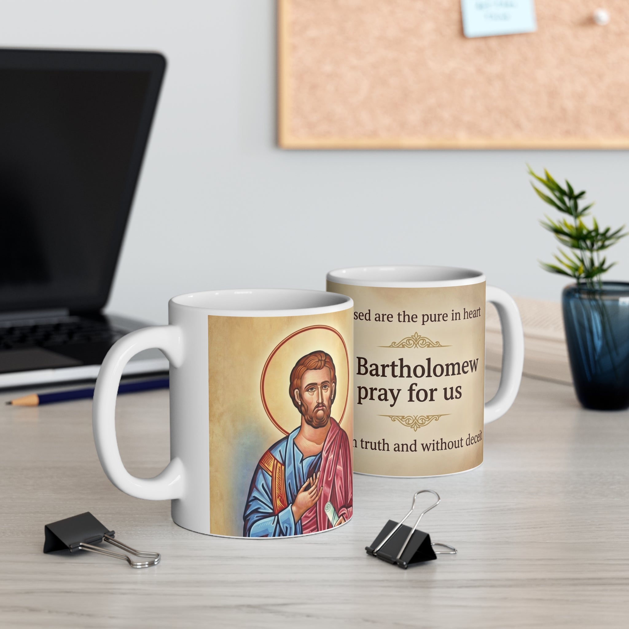 Saint Bartholomew the Apostle Orthodox Christian Coffee Mug — Christian Gift Idea