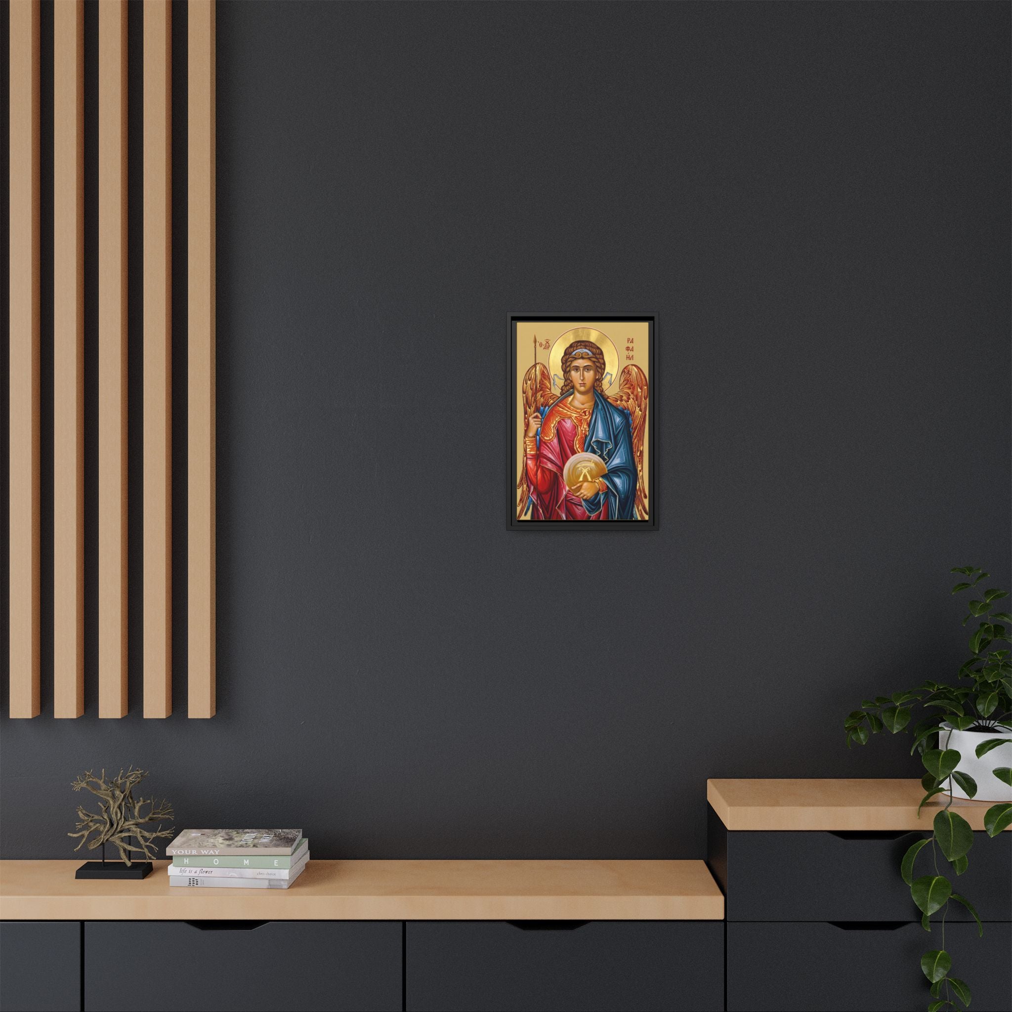 Archangel Raphael Framed Canvas Icon