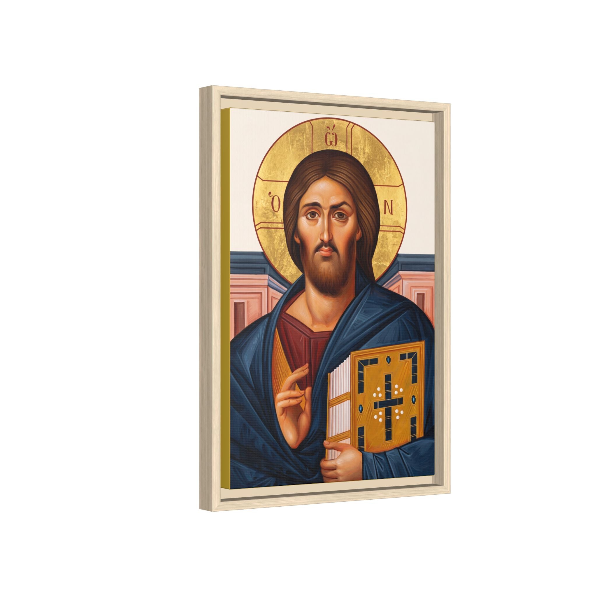 Christ The Pantocrator Framed Canvas Icon